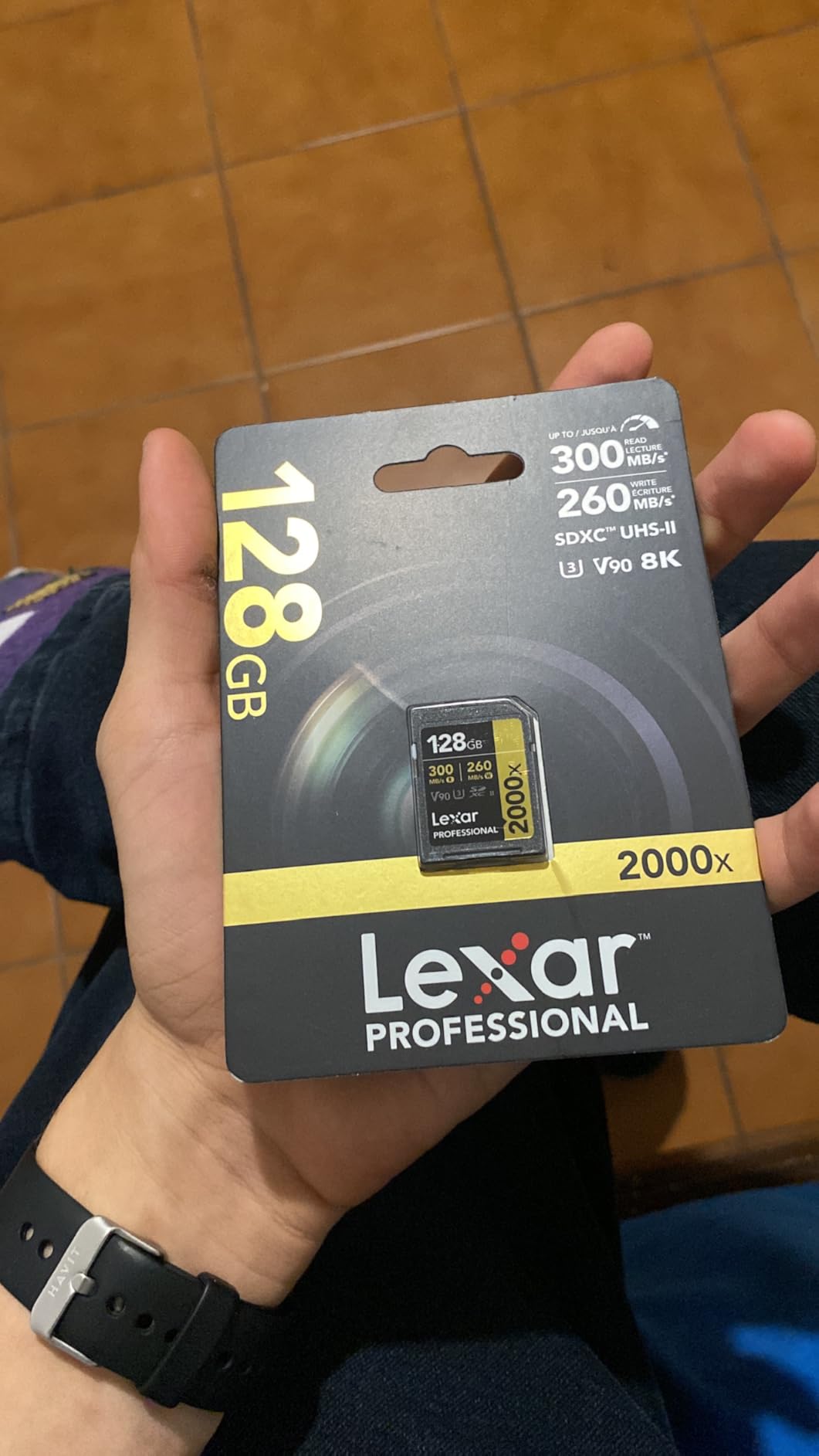 Lexar 128GB Professional 2000x SD Card, UHS-II, C10, U3, V90, Full HD, 8K, Up To 300MB/s Read SDXC Memory Card, for DSLR, Cinema-Quality Video Cameras (LSD2000128G-BNNNU) customer photo 2