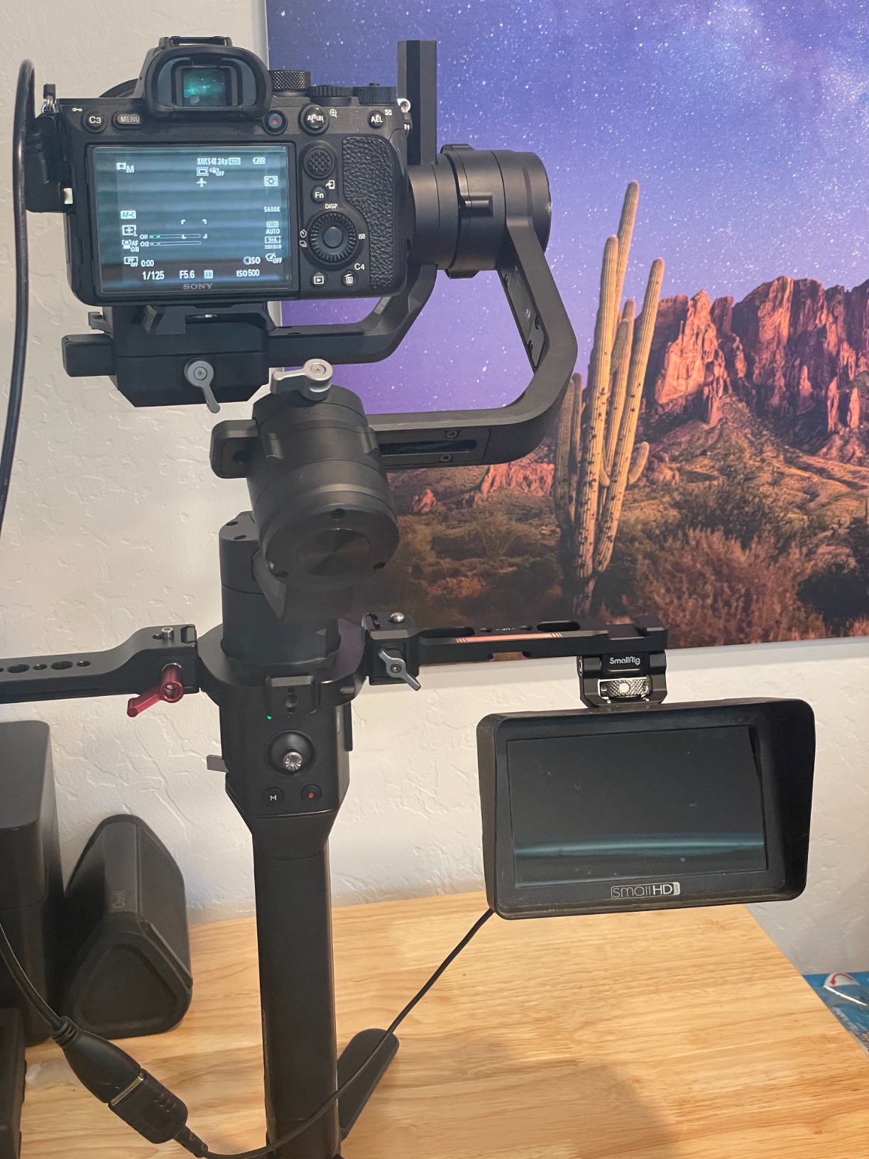 SmallRig Adjustable Camera Monitor Mount with Quick Release NATO Clamp, Cold Shoe Mount, Anti-Twist Design for DJI RS 5 / RS 4 Mini / RS 4 / RS 4 Pro / RS 2 / RSC 2 / RS 3 / RS 3 Pro / RS 3 Mini customer photo 1