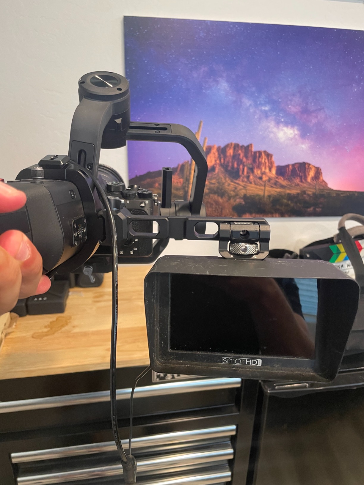 SmallRig Adjustable Camera Monitor Mount with Quick Release NATO Clamp, Cold Shoe Mount, Anti-Twist Design for DJI RS 5 / RS 4 Mini / RS 4 / RS 4 Pro / RS 2 / RSC 2 / RS 3 / RS 3 Pro / RS 3 Mini customer photo 2