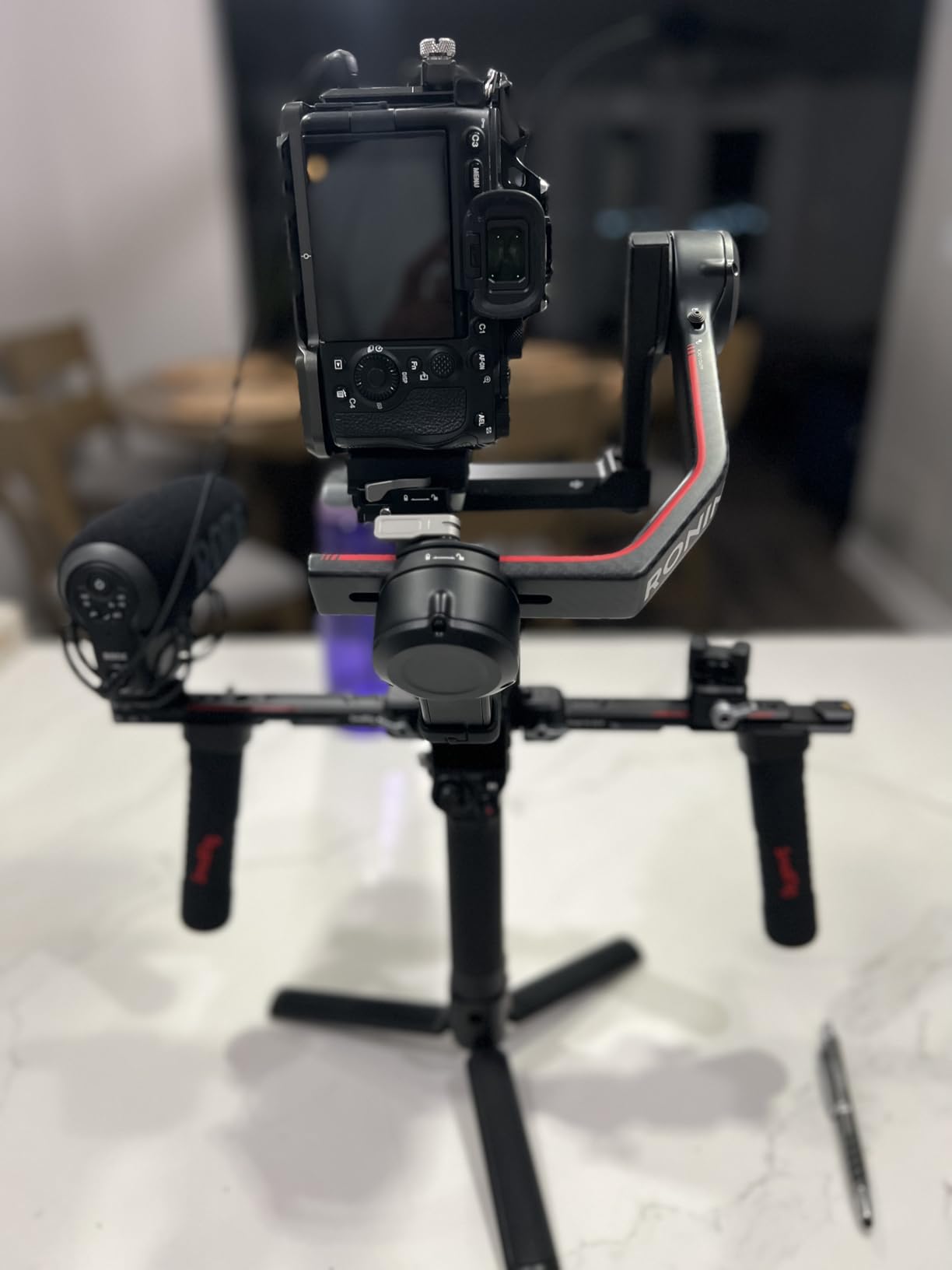 SmallRig Dual Handle Handgrip for DJI RS 5 / RS 4 / RS 4 Pro / RS 3 / RS 3 Pro / RS 2 / RSC 2 Gimbal, Gimbal Handle Grip with NATO Rails, Cold Shoe, 1/4