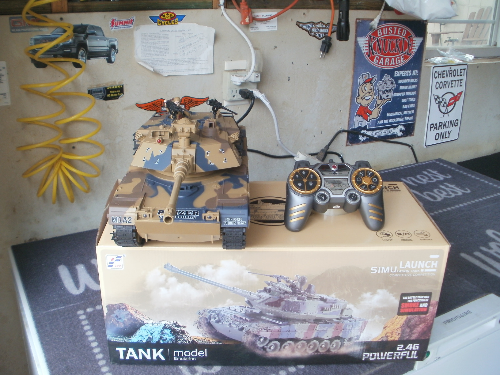 fisca 1:18 Remote Control M1A2 RC Tank with 2.4Ghz, 15 Channel, Smoking - Abrams Main Battle Tank that Military Toy for Kids and Adults customer photo 1