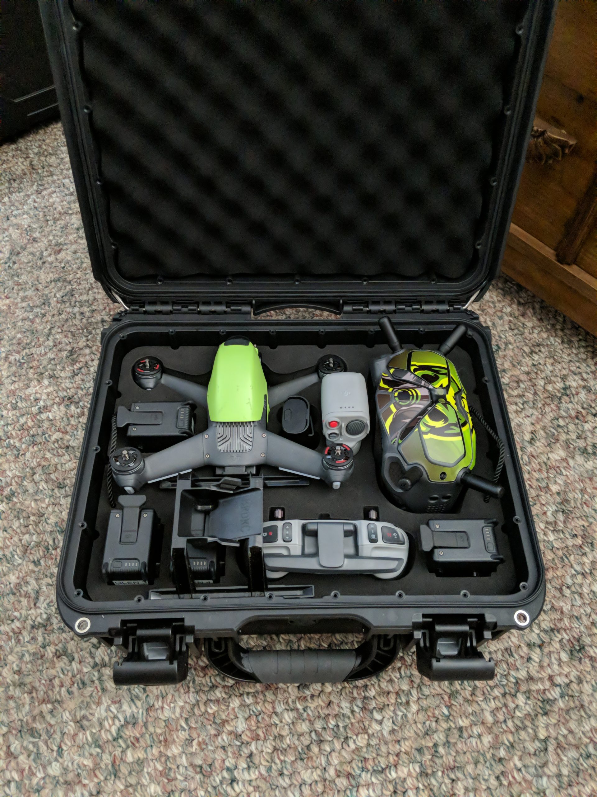 LEKUFEE Waterproof Hard Case for DJI FPV Drone, Explorer Combo, DJI Goggles Integra, Goggles 2/V2, FPV Motion Controller, RC Motion 2, Accessories (Case Only) customer photo 2