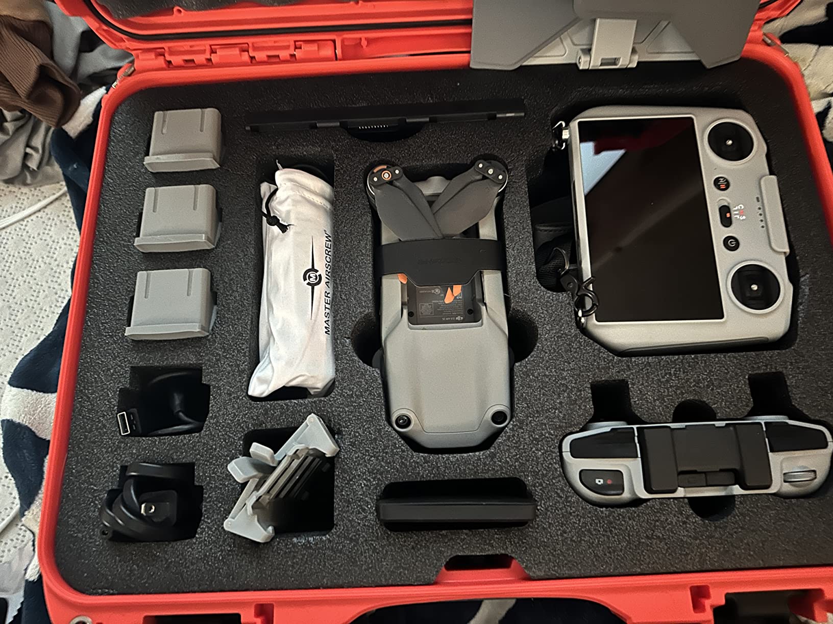 Nanuk 925-MAVIA2S3 Waterproof Hard Case with Foam Insert for DJI Air 2S Fly More Combo & Smart Controller - Orange customer photo 1