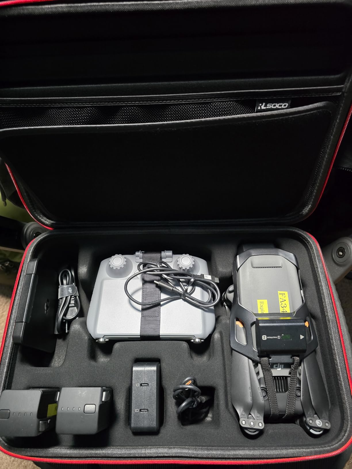 RLSOCO Travel Case for DJI Mavic 3 Classic/Mavic 3 Cine Fly More Combo - Fits: Mavic 3 Body, RC Pro or DJI RC Controller, Batteries, Charger, Propellers (Case Only) customer photo 1