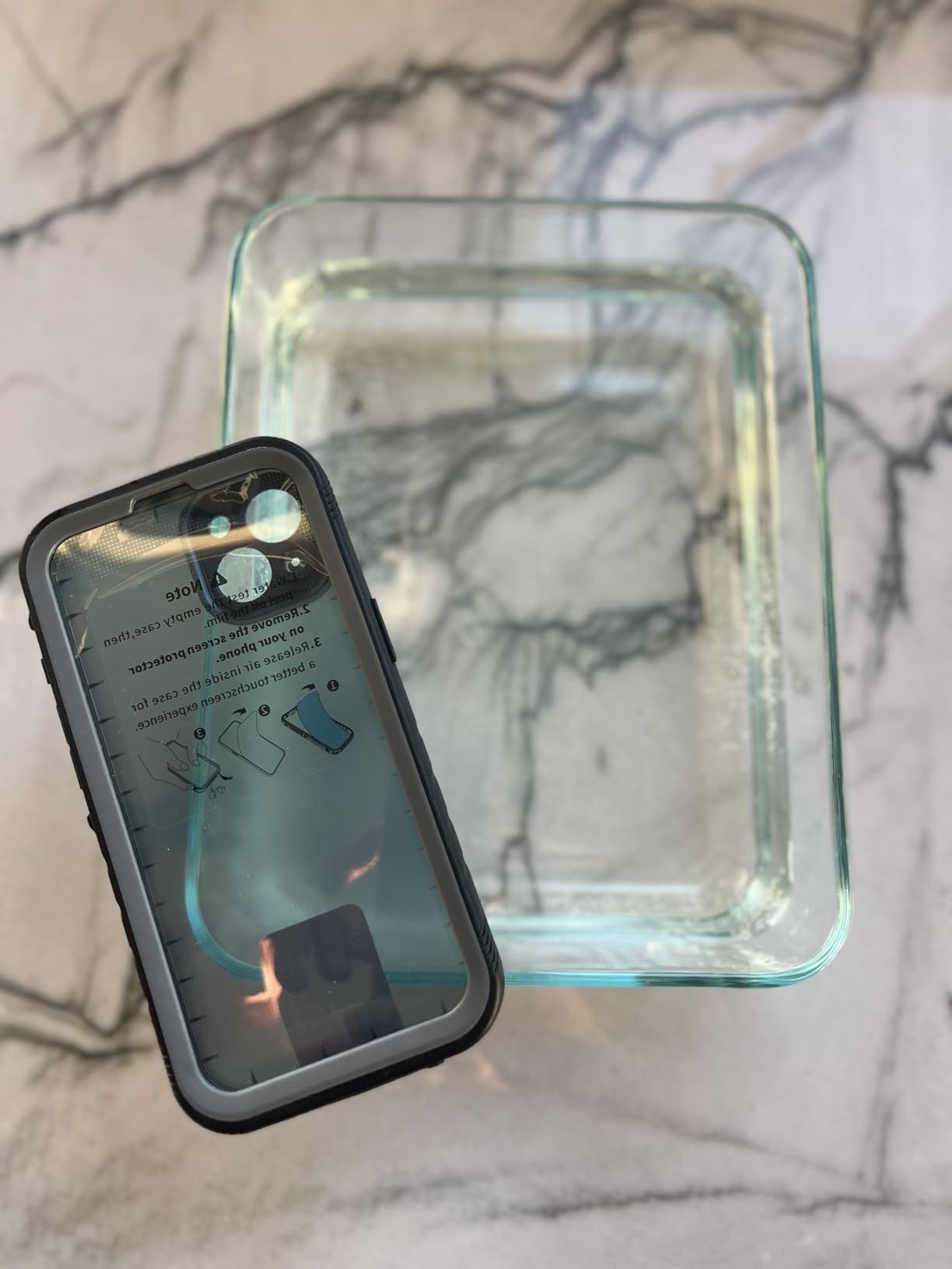 SPORTLINK Full Cover for iPhone XR Waterproof Case 6.1 Black | Built in Screen Protector, Heavy Duty, Military Rugged Shockproof Dropproof, Dustproof, Camera Protective, IP68 Underwater customer photo 1