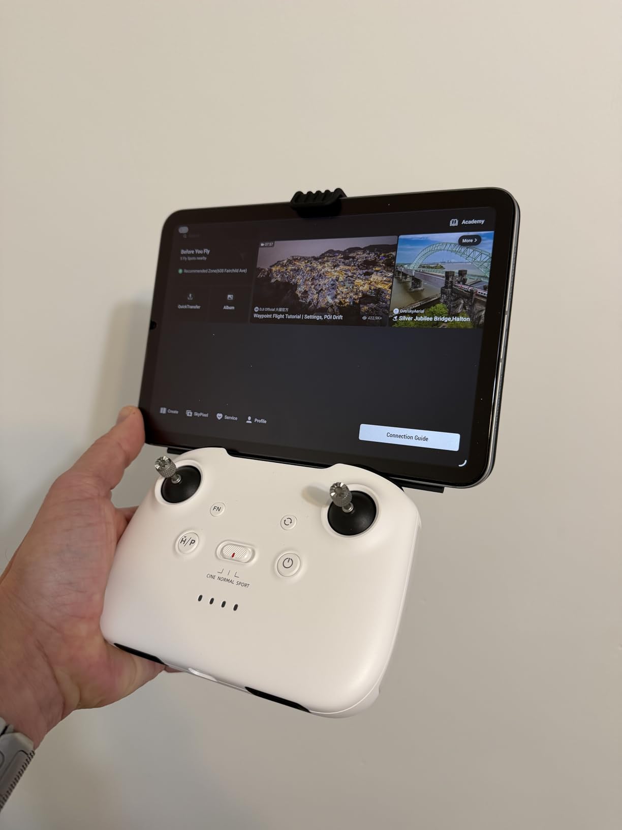 HeiyRC Tablet Holder Mount for DJI Neo, Mini 4K, Mini 4 Pro, Mini 3/3 Pro, Mini 2 SE, AIR 3, Mavic 3 Pro, Mavic Air 2S Adjustable Remote Controller Extended Bracket for iPad mini/Air Accessories customer photo 1