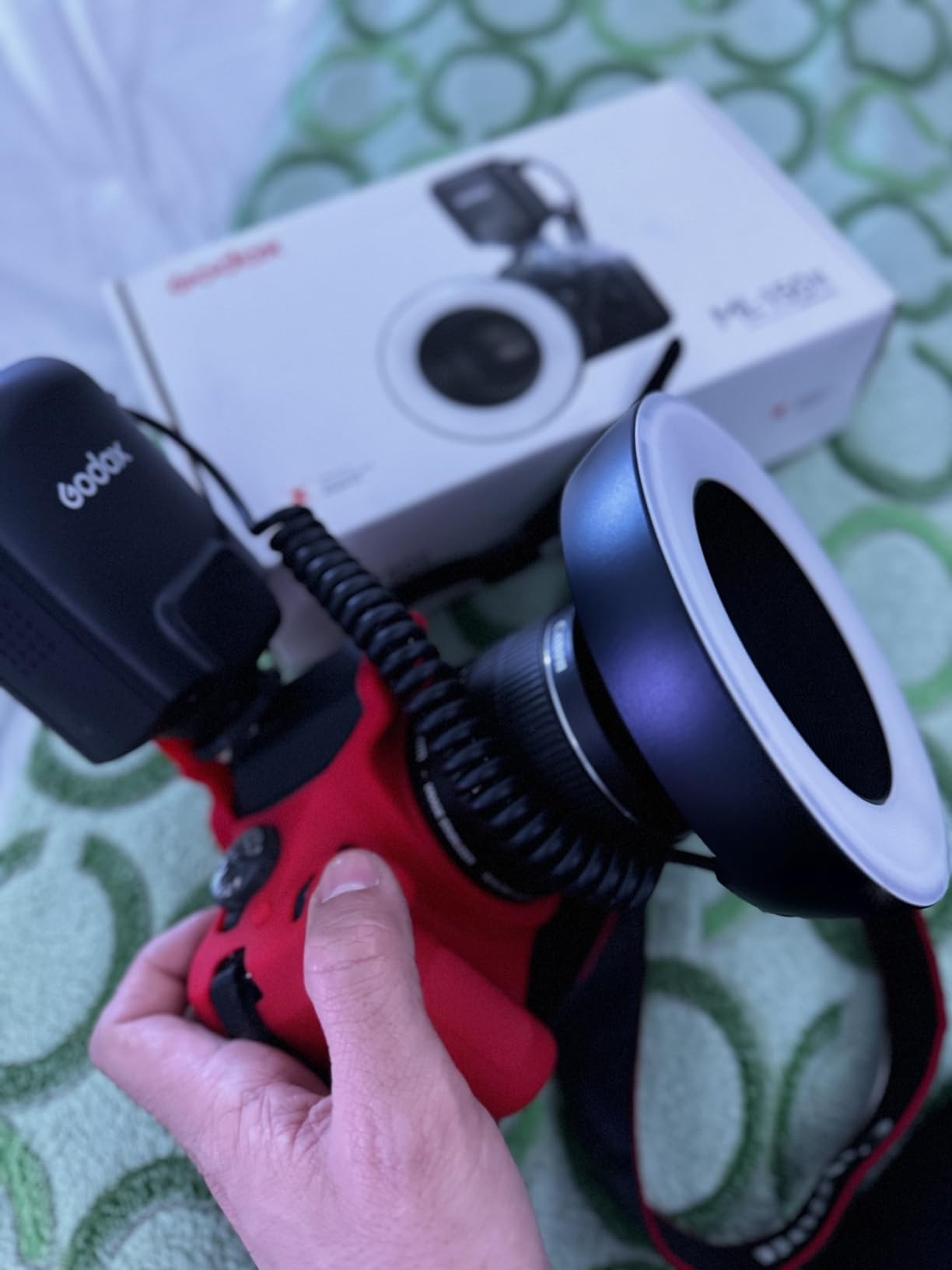 Godox ML150II Macro Ring Flash on Camera Ring Flash Light GN12 CCT 5800K±200K for Fuji, Canon, Nikon, Sony, Olympus Camera customer photo 2