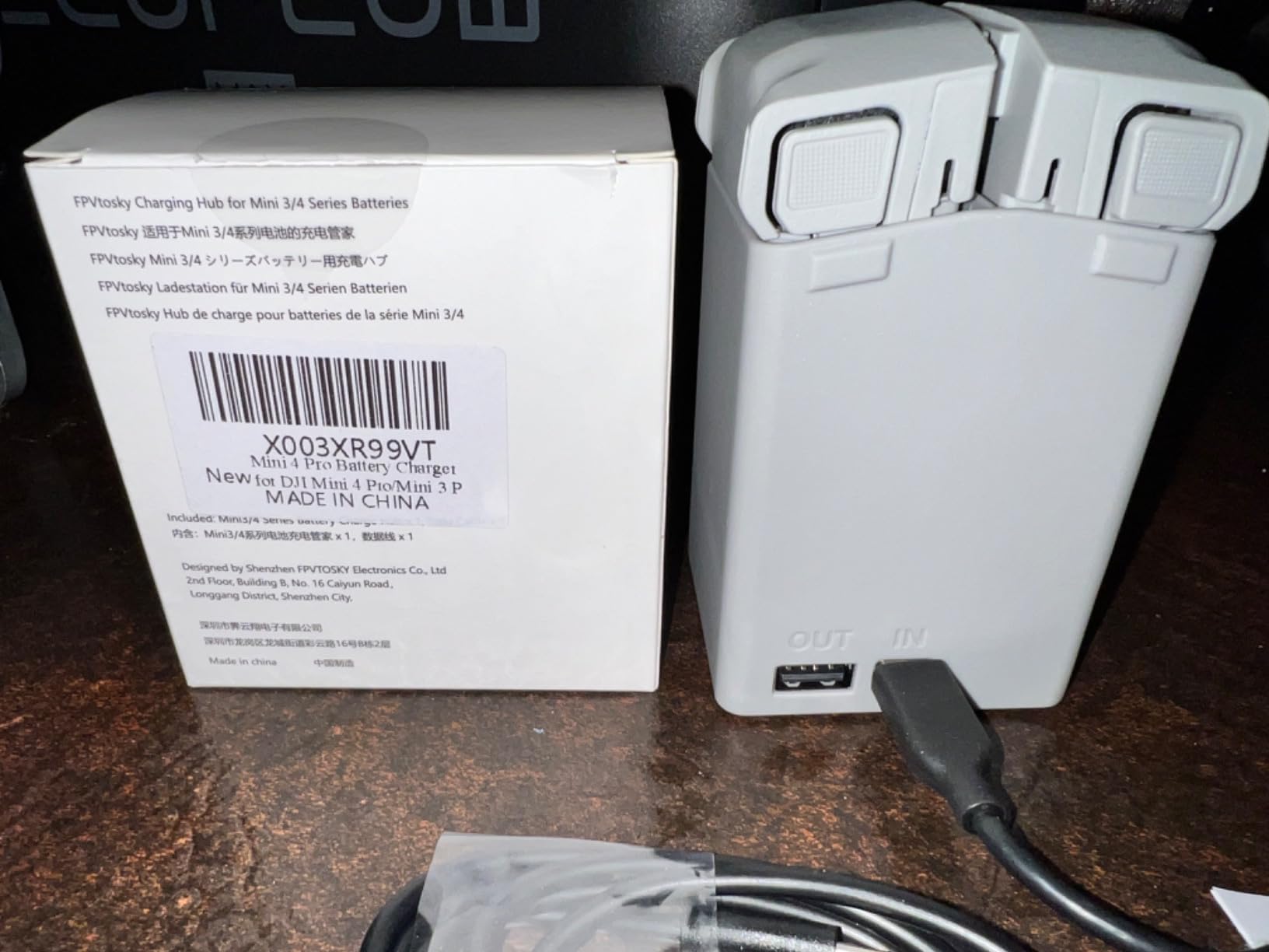 AMAZEAR Battery Charger for DJI Mini 5 Pro/Mini 4 3 Accessories, DJI Mini5Pro Mini4/3 Series Two-Way Charging Hub, Dual Batteries Rapid Charging Simultaneously customer photo 1