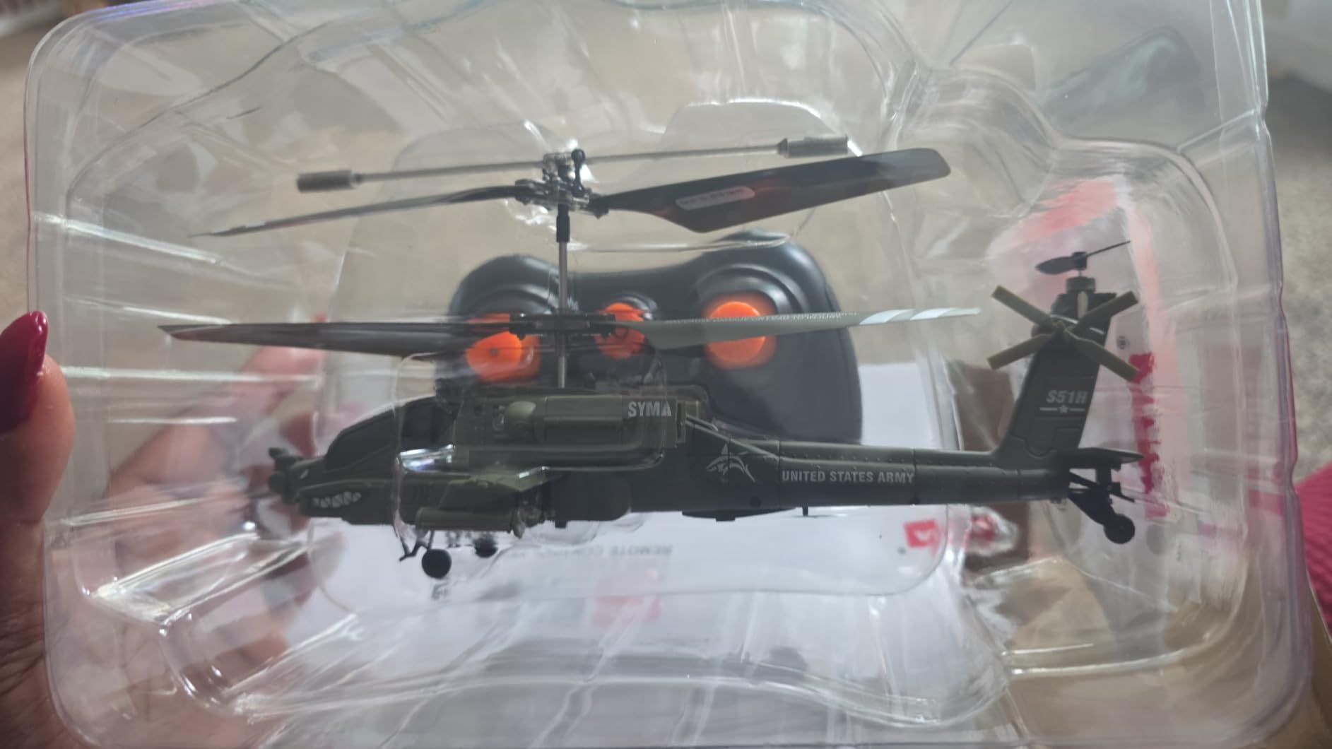 SYMA RC Helicopters, S51H Remote Control Helicopter 2.4GHz Military Army Toys for Boys Girls Kids with Altitude Hold, One Key Take Off/Landing, LED Light, Low Battery Reminder customer photo 2
