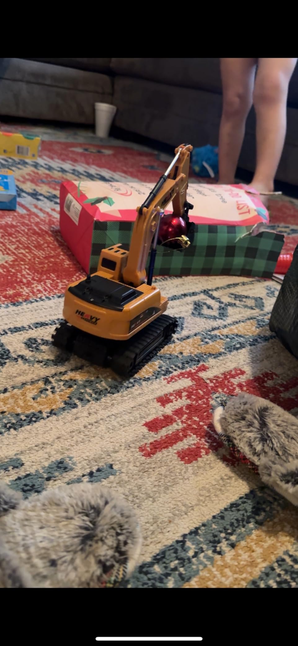 MQDMINI Construction Excavator - Toy Engineering Digger Truck, Remote Control Hydraulic Car for 6 7 8 9 Year Old Boys Girls, Educational Birthday Gifts for Kids 3 4 5 Years Old customer photo 2
