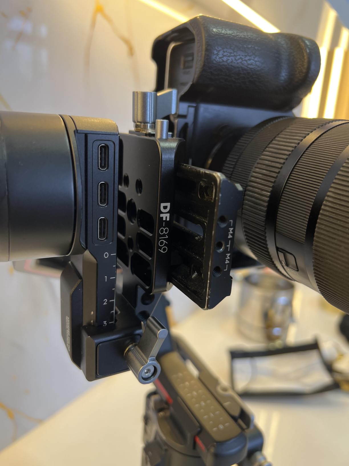 RS3 Vertical Camera Mount, Robust Portrait Mounting Solution Compatible with DJI RS 2 / RS 3 / RS3 PRO for IG YouTube Shorts Tiktok Video Extended Vertical Shooting customer photo 1