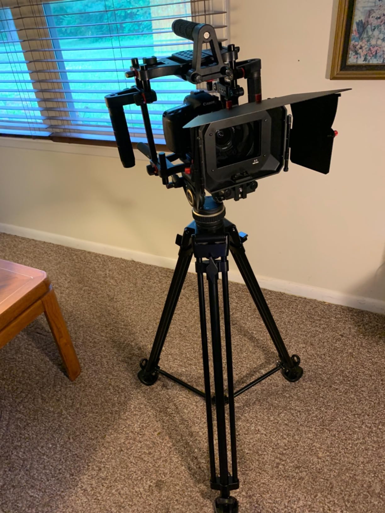 SmallRig DH10 Heavy Duty Tripod Fluid Video Head with Flat Base and Adjustable Handle, Quick Release Plate for Manfrotto Video Head Mount Plate, Load up to 22lbs, for Video Cameras, DSLR Cameras 4165 customer photo 1