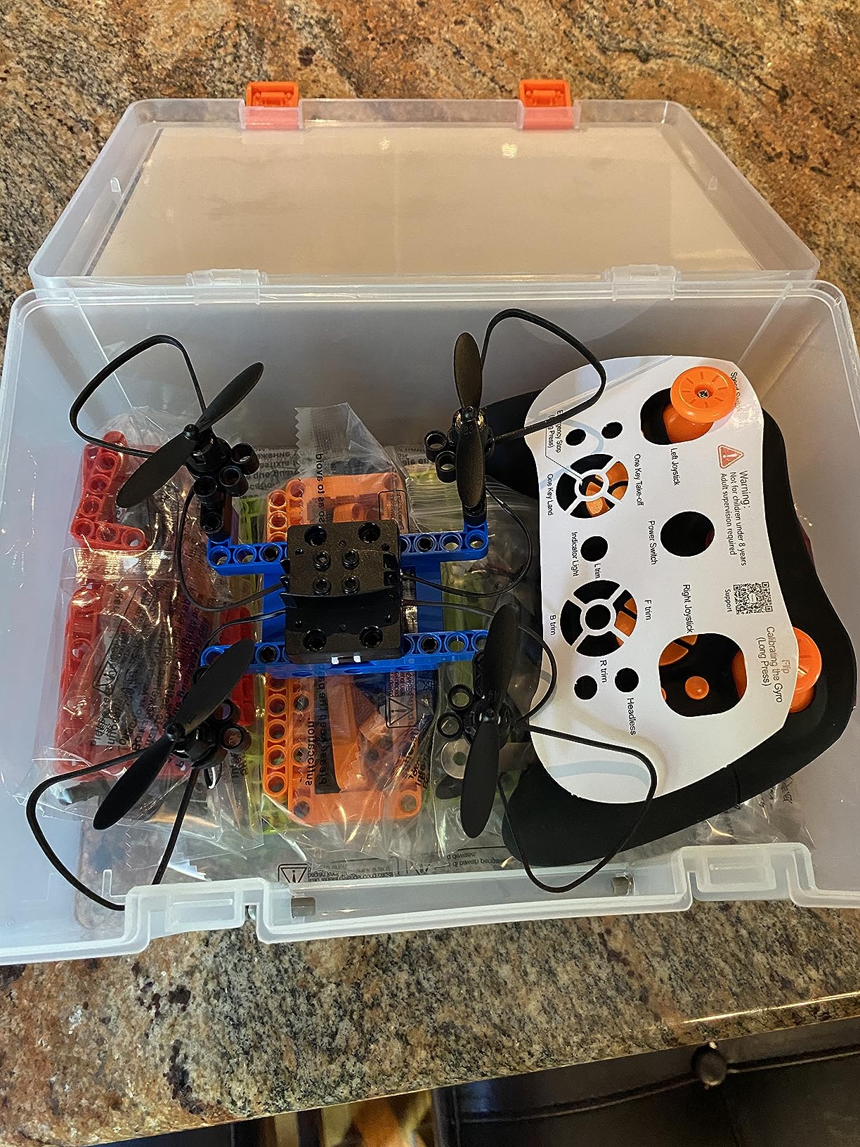 Mini Drone for Kids and Beginners, Creative 5-IN-1 DIY Drone Building Kits for Kids to Build Your Own Drones, 5 Different Designs, Altitude Hold, 3D Flips, Easy to Build and Fly, Great Gifts for Boys&Girls customer photo 2