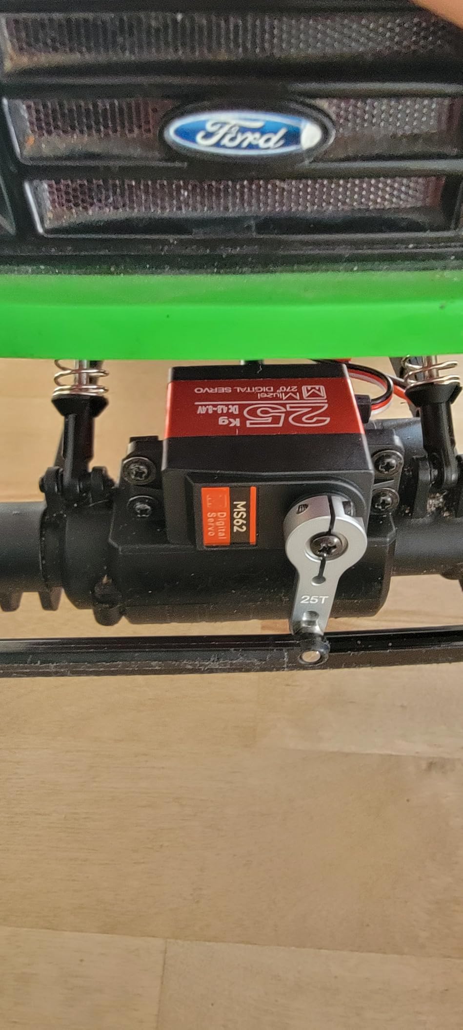 25KG Servo Motor High Torque Metal Gear for 1/10 1/8 RC Car 2 Pack | 27.5kg·cm Torque 0.13s/60° Speed @8.4V, Digital 270 Degree Waterproof Standard Steering with 25T Horn for RC Crawler Robot customer photo 1