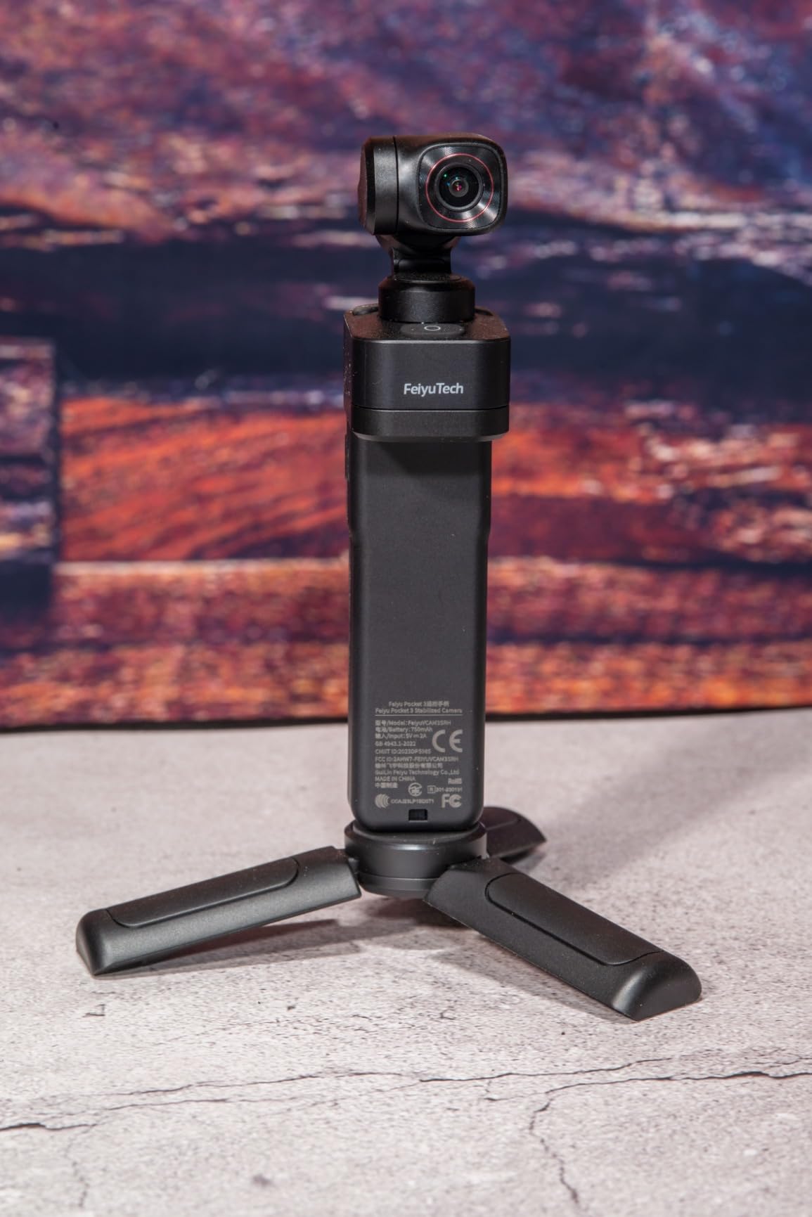 FeiyuTech Pocket 3 KIT Detachable 3-Axis Gimbal Stabilized Action Camera,12MP,130° FOV,1/2.3