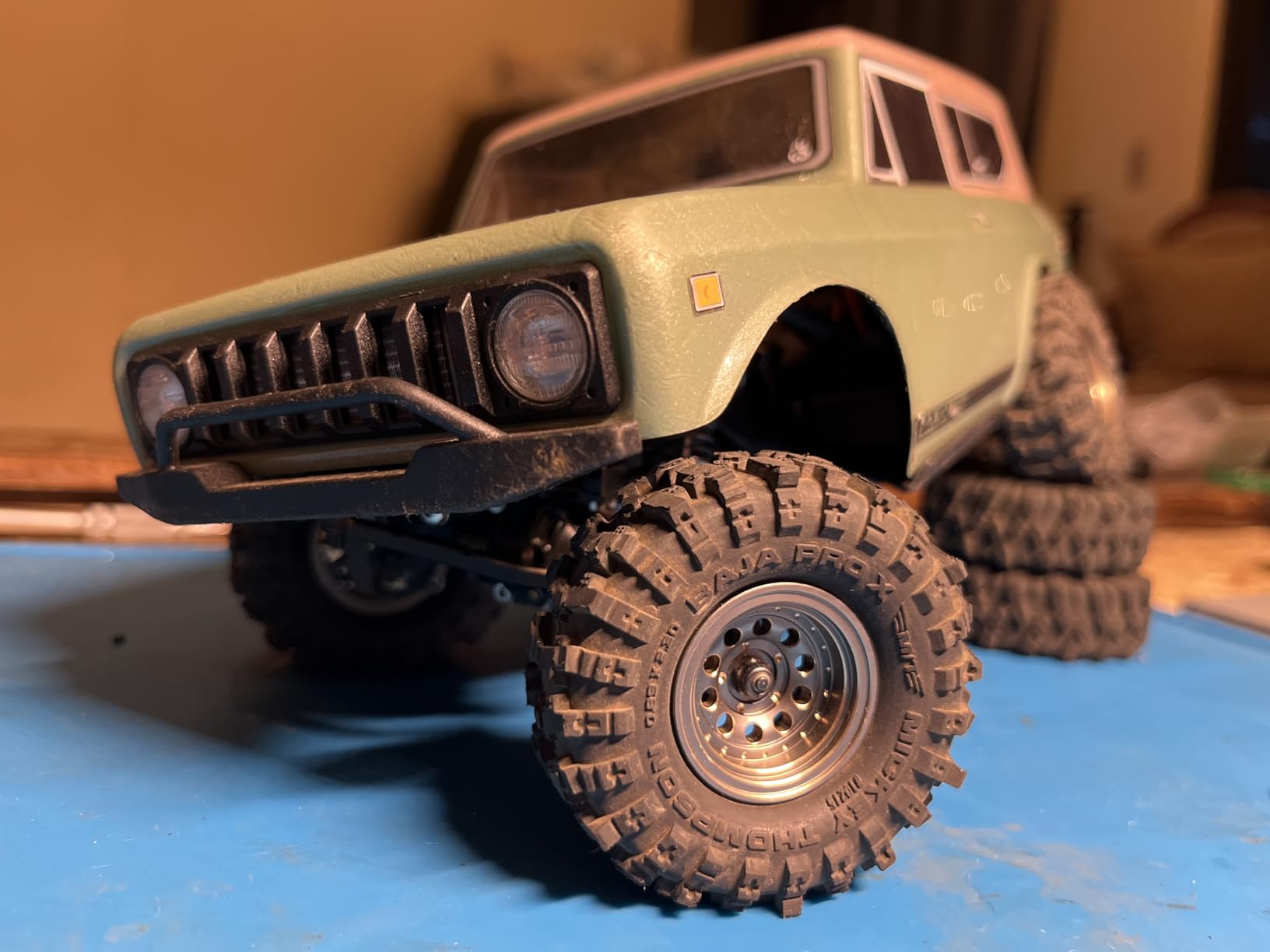 INJORA 1.0 Beadlock Wheel Rims Black Coating Brass Rims for 1/24 1/18 RC Crawler Car Axial SCX24 AX24 TRX4M FCX24, 39g(Black) customer photo 2