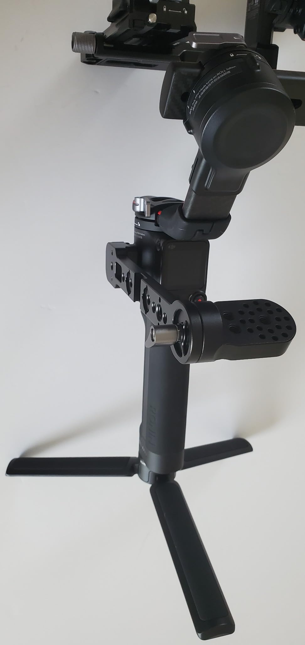 Gimbal Handgrip Mount Extension Bracket, Adjustable Extension Plate Compatible for DJI Ronin DJI RS2/RSC2/RS3/RS3PRO/RS3 mini Gimbal Stabilizer with NATO Clamp and Cold Shoe Mount customer photo 2