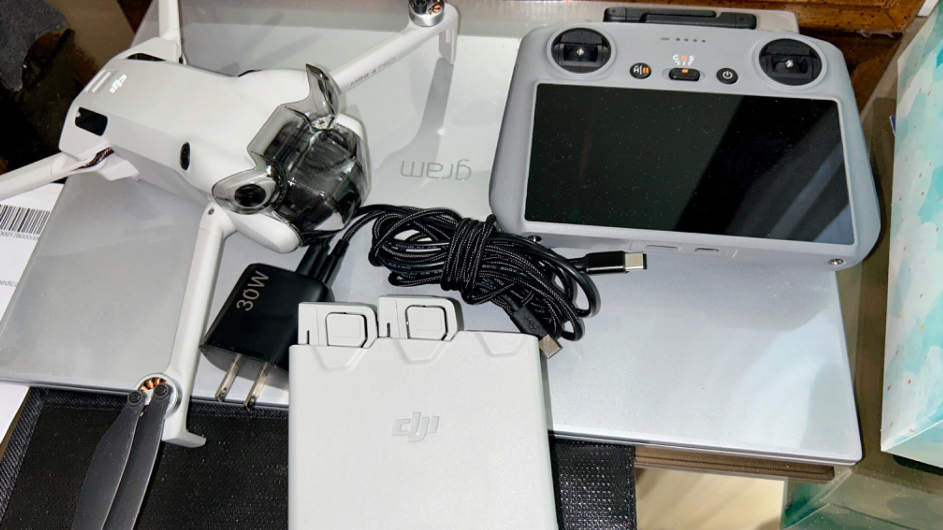 30W PD USB C Fast Charger for DJI Neo, Mini 4K, 2 SE, 4 Pro, Air 2S, Avata 2 Drones, Dual Port USB + Type C Wall Charger with 6ft C to C Charging Cable customer photo 2