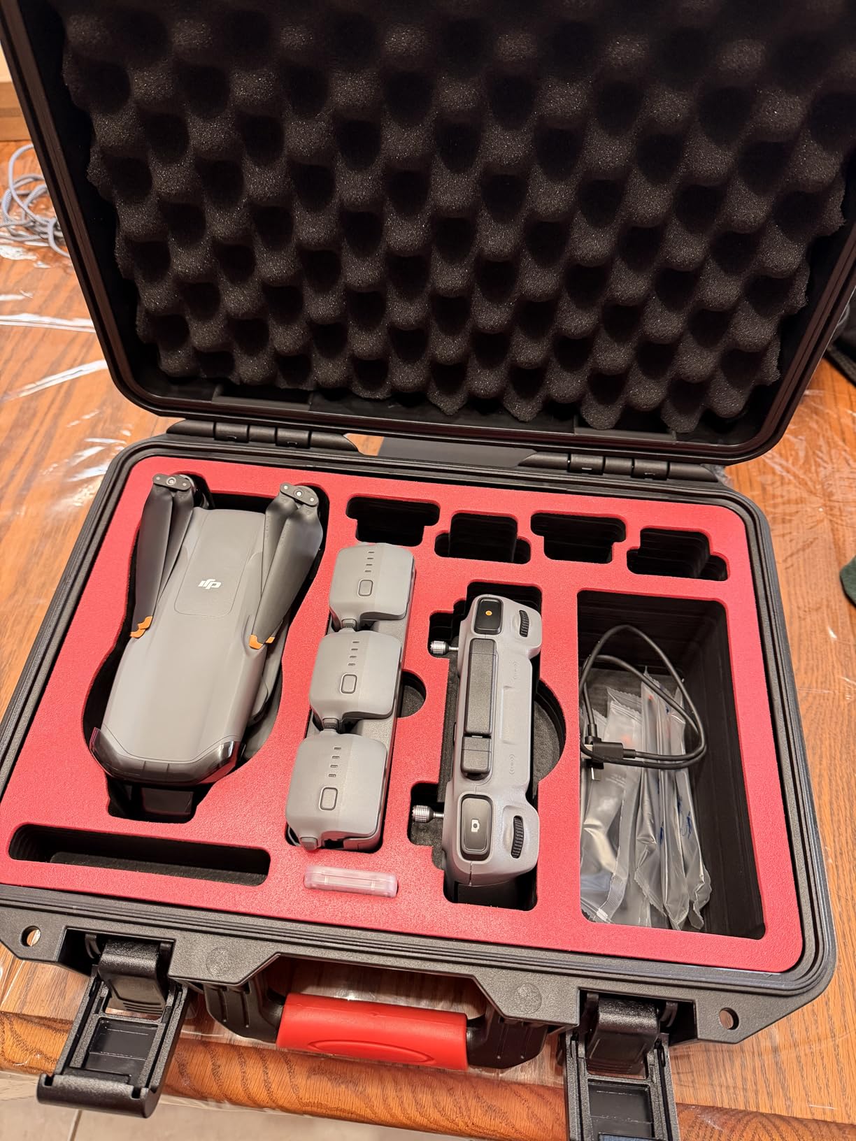 FPVtosky Hard Case for DJI Air 3S/Air 3 Drone/Fly More Combo, Waterproof Air 3S Hard Shell Carrying Case Accessories, Compatible with DJI RC2/ RC-N3/ RC Pro, Up to 8 Batteries customer photo 2