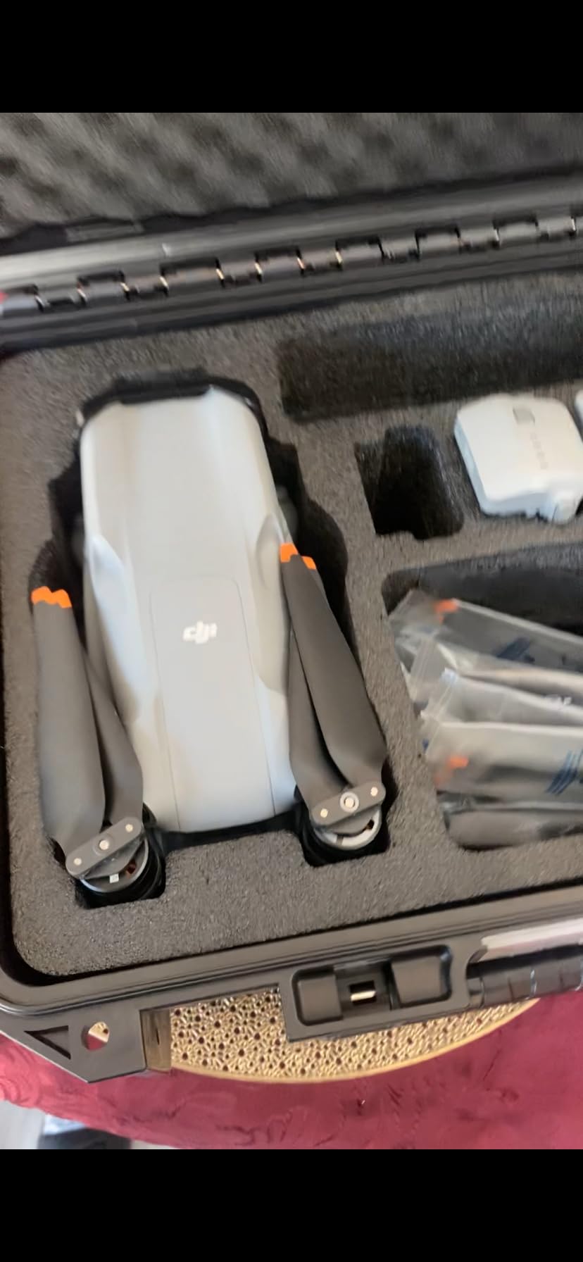 Hard Case for DJI Air 3S/Air 3 - Waterproof Carrying Cases, Portable Storage Bag Fits for DJI Fly More Combo, RC 2/RC-N2/RC-N3 Controller, Batteries, Charger, Cables, Accessories (Only Black Case) customer photo 2