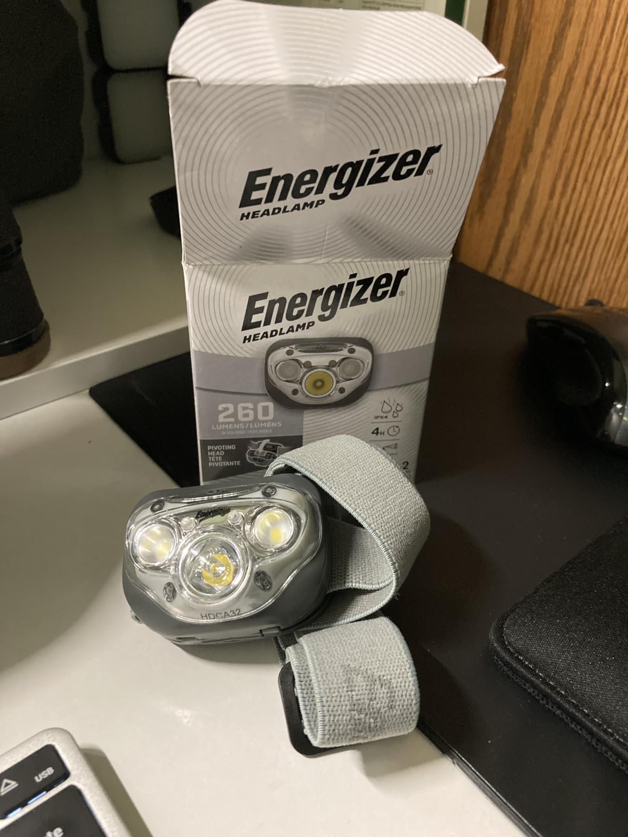 Energizer LED Headlamp PRO (4-Pack), IPX4 Water Resistant Head Light | Hands-free light, camping headlamps for indoor and outdoor use, 260 lumens, head lights for forehead, 3 modes customer photo 1