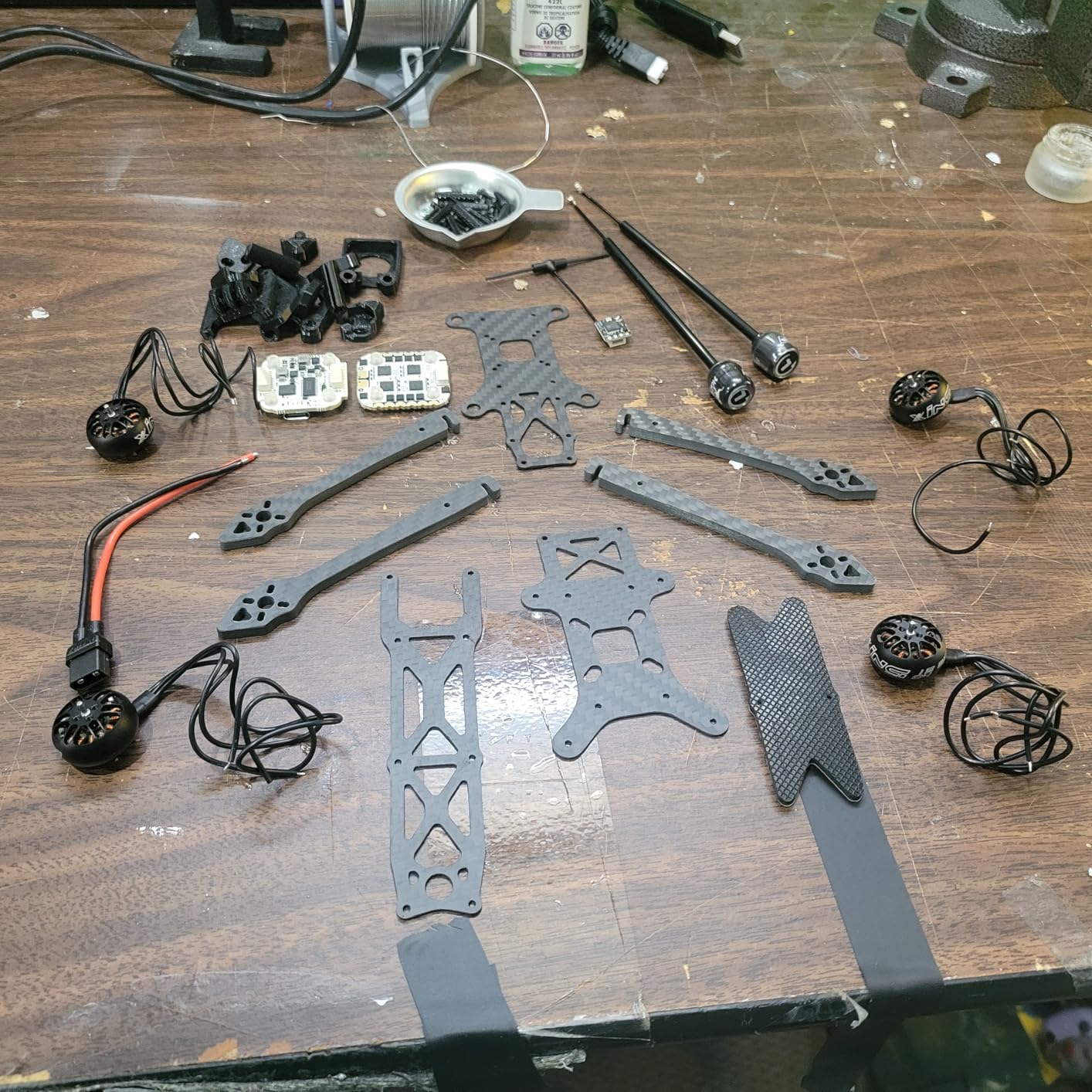 YoungRC 4inch FPV drone frame kit RC Mini Ran'4 Carbon Fiber Frame Kit 185mm with 4mm Thickness Arms For RC FPV Mini Drone Quadcopter customer photo 2