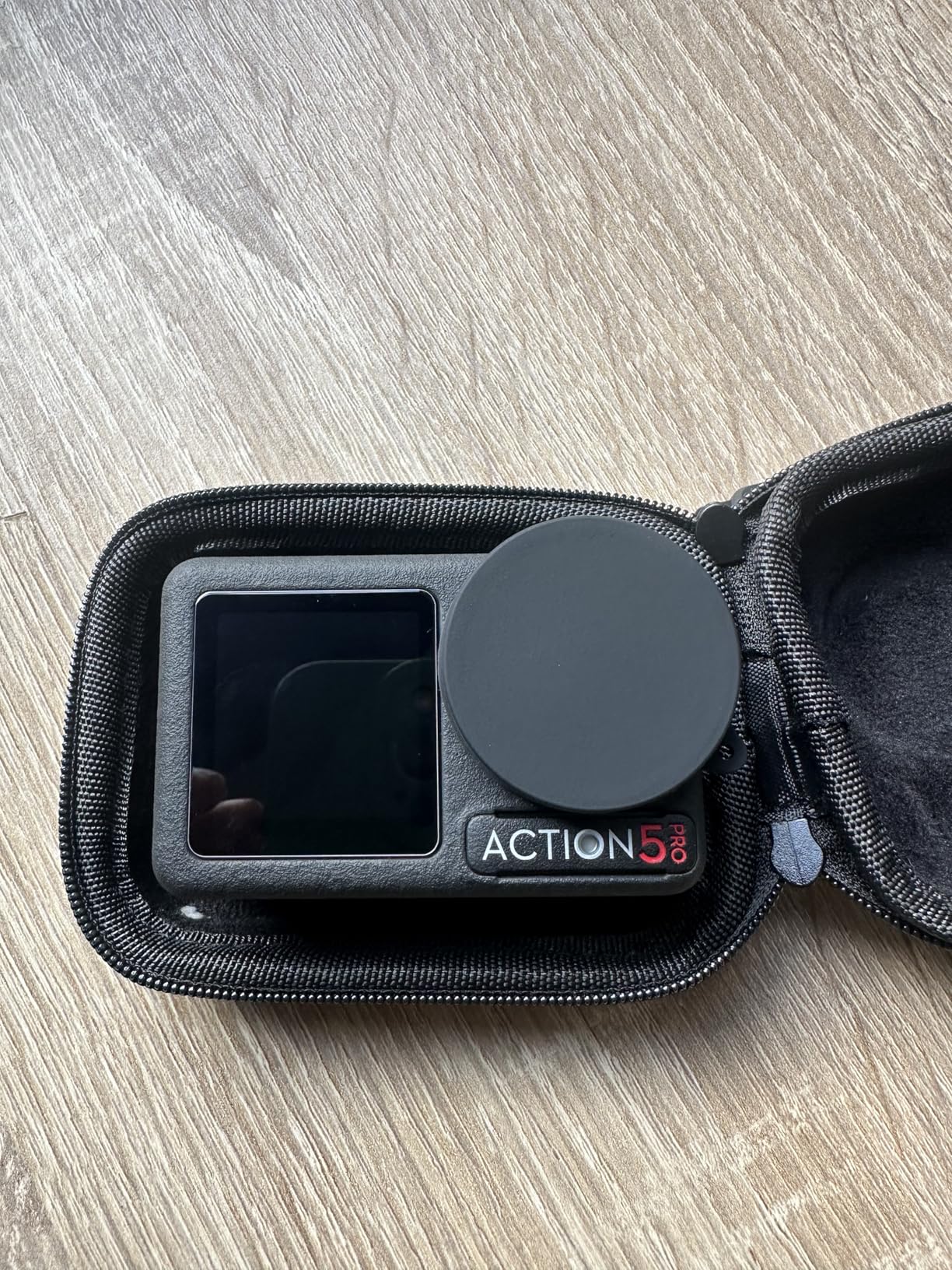 ULBTER Mini Case Bag for DJI OSMO Action 5 Pro / 4/3 + Lens cap [1+2Pack] | Mini Hard Bag Carrying Portable Storage box Accessory + Silicone Lens Cover customer photo 2
