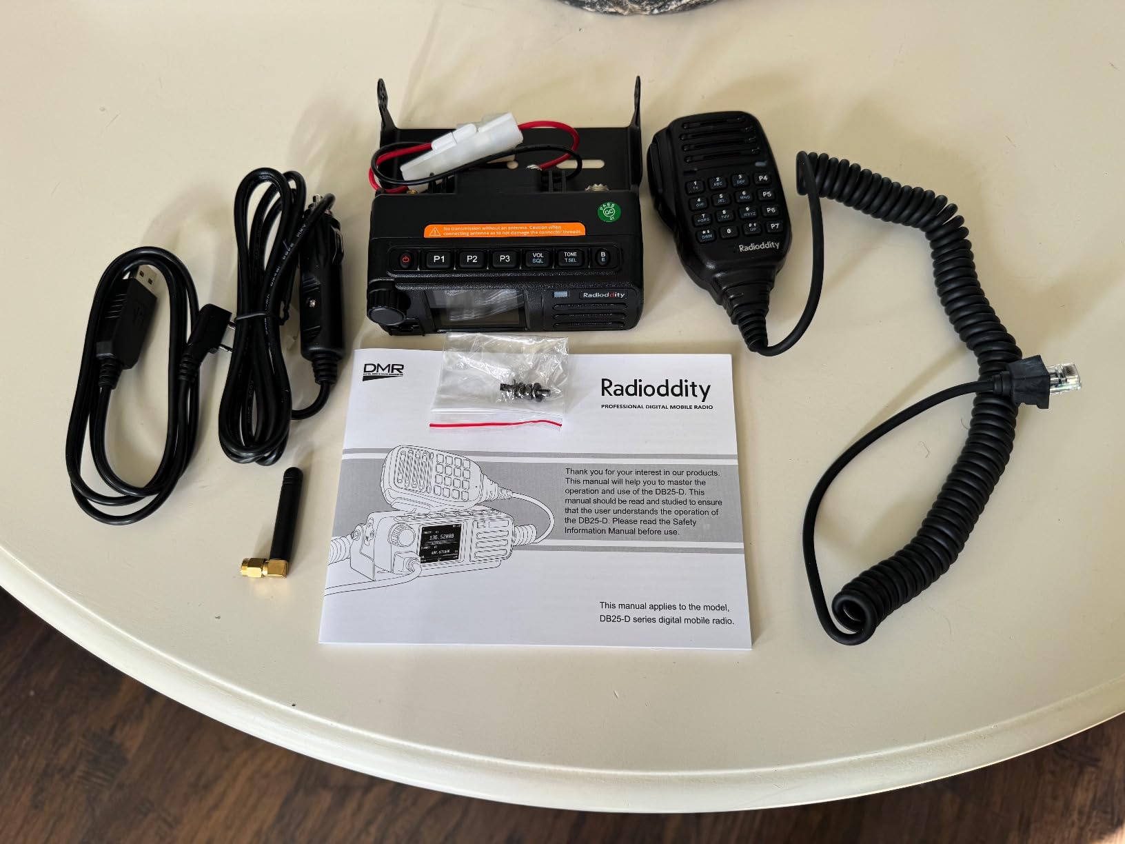 Radioddity DB-25D Pro Dual Band DMR Mobile Radio 20W, for Ham GPS APRS | Amateur Digital Transceiver, VHF/UHF, 4,000 Channels, 500,000 Contacts customer photo 1