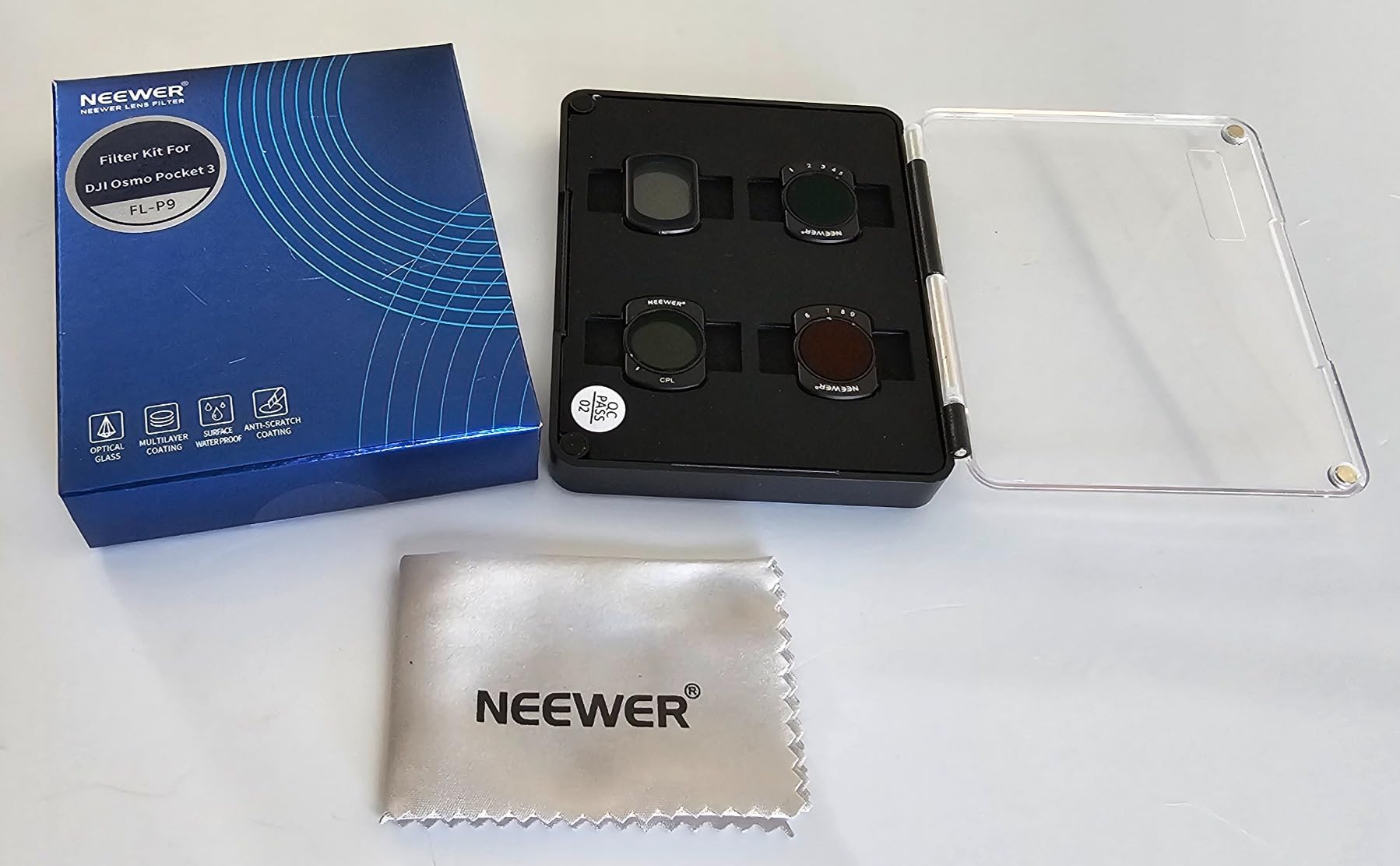 NEEWER Filter Set Compatible with DJI Osmo Pocket 3 / Pocket 4 / Xtra Muse, 4 Pack Magnetic ND Filter Action Camera Accessories Kit (UV + CPL + Variable ND2-32 + ND64-512) customer photo 2