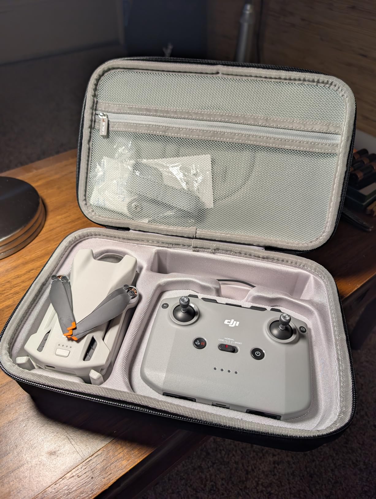 JSVER Carrying Case for DJI Mini 4 Pro EVA Hard Shell Protective Case for DJI Mini 4 Pro/Mini 3/Mini 3 Pro Travel Bag for Mini 4 Pro Fly More Combo Accessories Drone Case customer photo 1