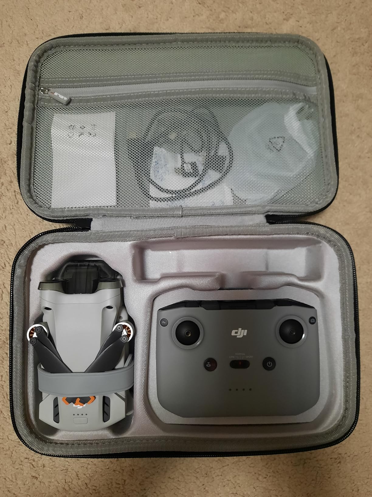 JSVER Carrying Case for DJI Mini 4 Pro EVA Hard Shell Protective Case for DJI Mini 4 Pro/Mini 3/Mini 3 Pro Travel Bag for Mini 4 Pro Fly More Combo Accessories Drone Case customer photo 2