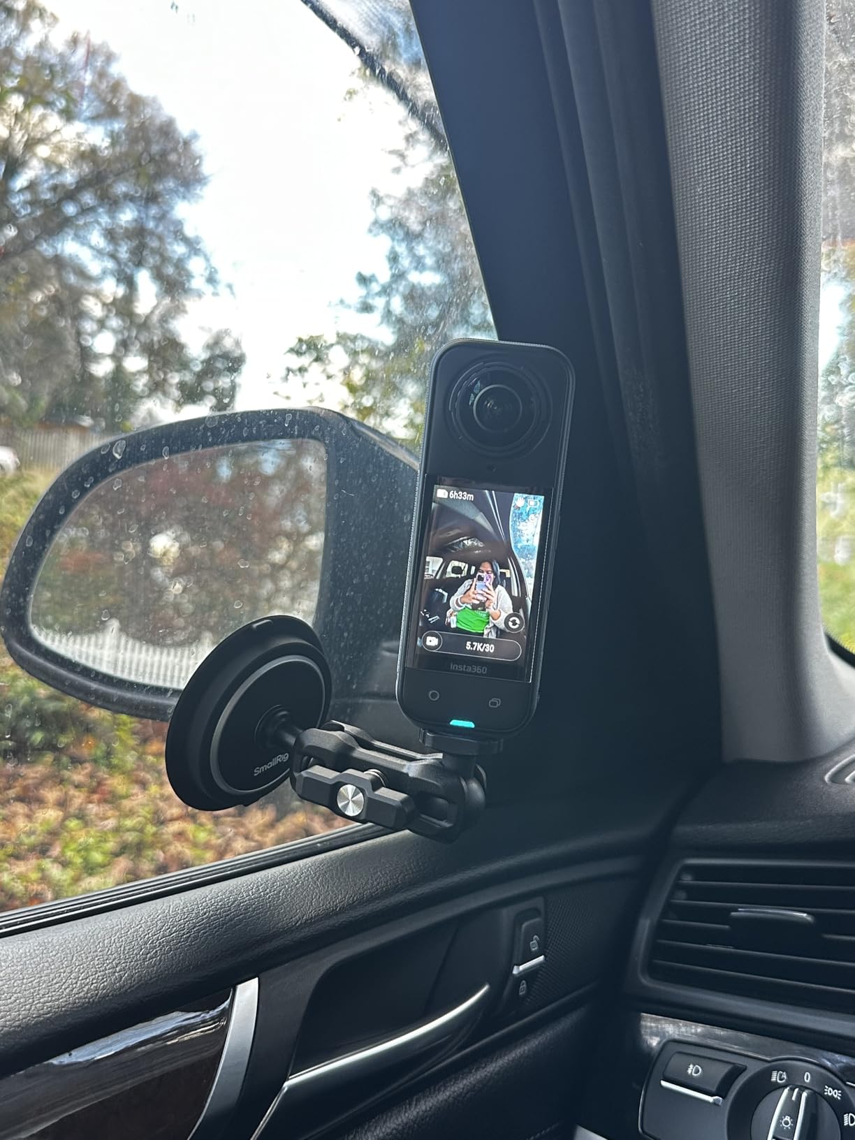 SMALLRIG Magnetic Mount for GoPro Hero 13/12/11, Powerful Camera Car Mount Outside with 360 Degree Rotation Ball Head Magic Arm, for DJI OSMO 360/Nano/Action 6/5 Pro/4, for Insta360 X5/X4/X3/Ace Pro 2 customer photo 1
