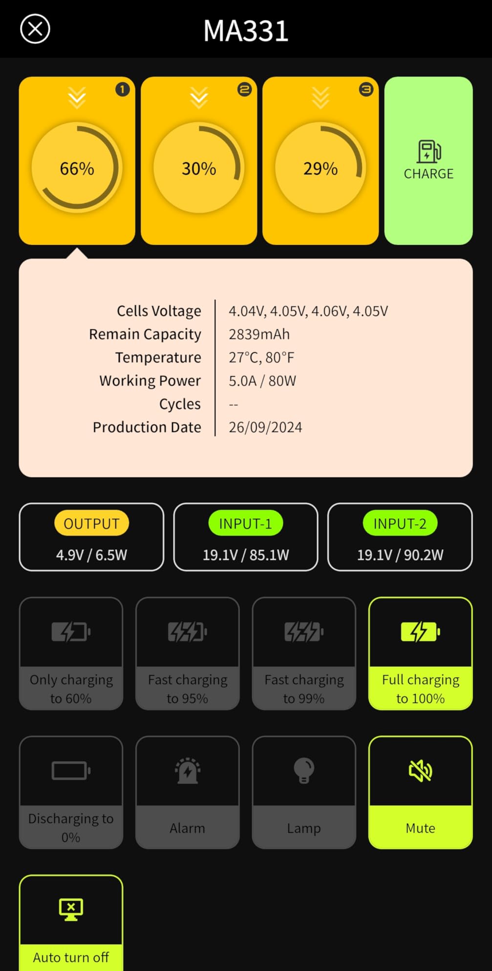 LKTOP 200W Air 3/Air 3S Parallel Charging Hub (2.5X Fast) for DJI/Specta Air3 Series Drone USB-C Charger with 95% Fast Charging/60% Storage/Collect Balance Battery Level/LED/Alarm Mode, LCD Display customer photo 2