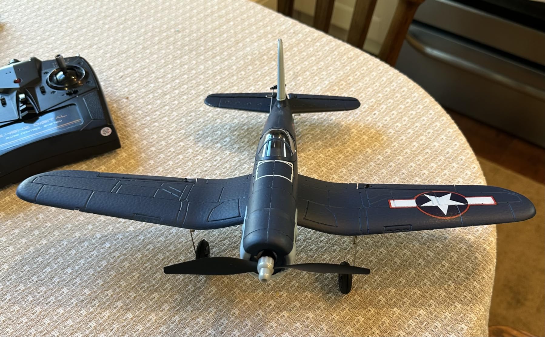 F4U Corsair RC Planes for Adults, RTF 4 Channel Remote Control Airplanes with 6-Axis Gyro, 3 Flight Modes, One-Key Aerobatics, Wingspan 400mm RC Airplane with 3 Batteries, Ideal for Outdoors customer photo 2