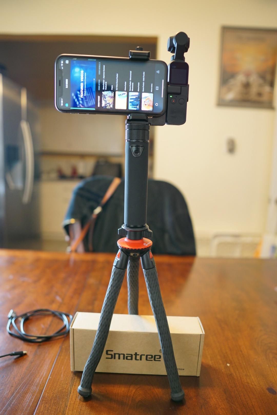 Smatree Portable Osmo Pocket 4P/4/3 Power Stick (Power Bank) for DJI Osmo | Compatible for DJI Osmo Pocket 4P/4/3, Handheld Smartphone Holder Mount Bracket Only for DJI Osmo Pocket 4P/4/3 Camera customer photo 1