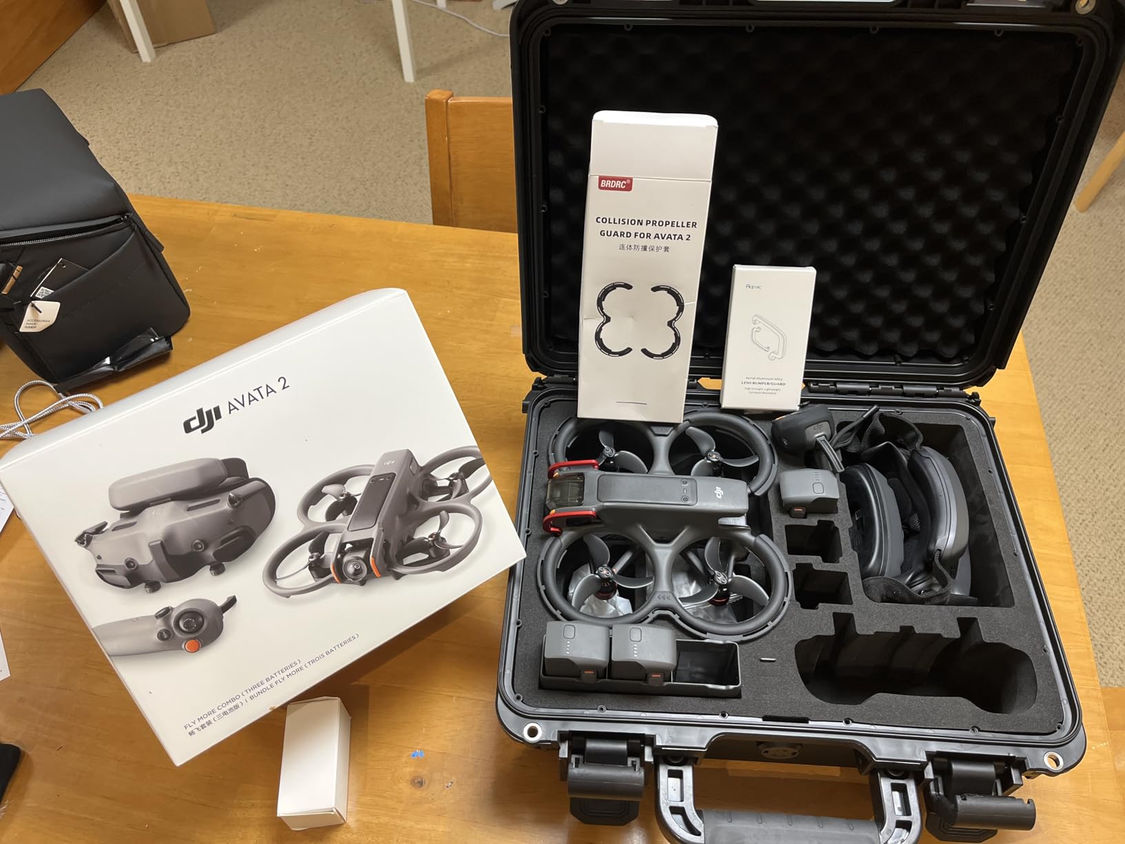 Lekufee Waterproof Hard Carrying Case for DJI Avata 2,Fly More Combo,Goggles 3(NOT for Goggles N3),RC Motion 3,FPV Remote Controller 3 and Accessories(Case Only) customer photo 1
