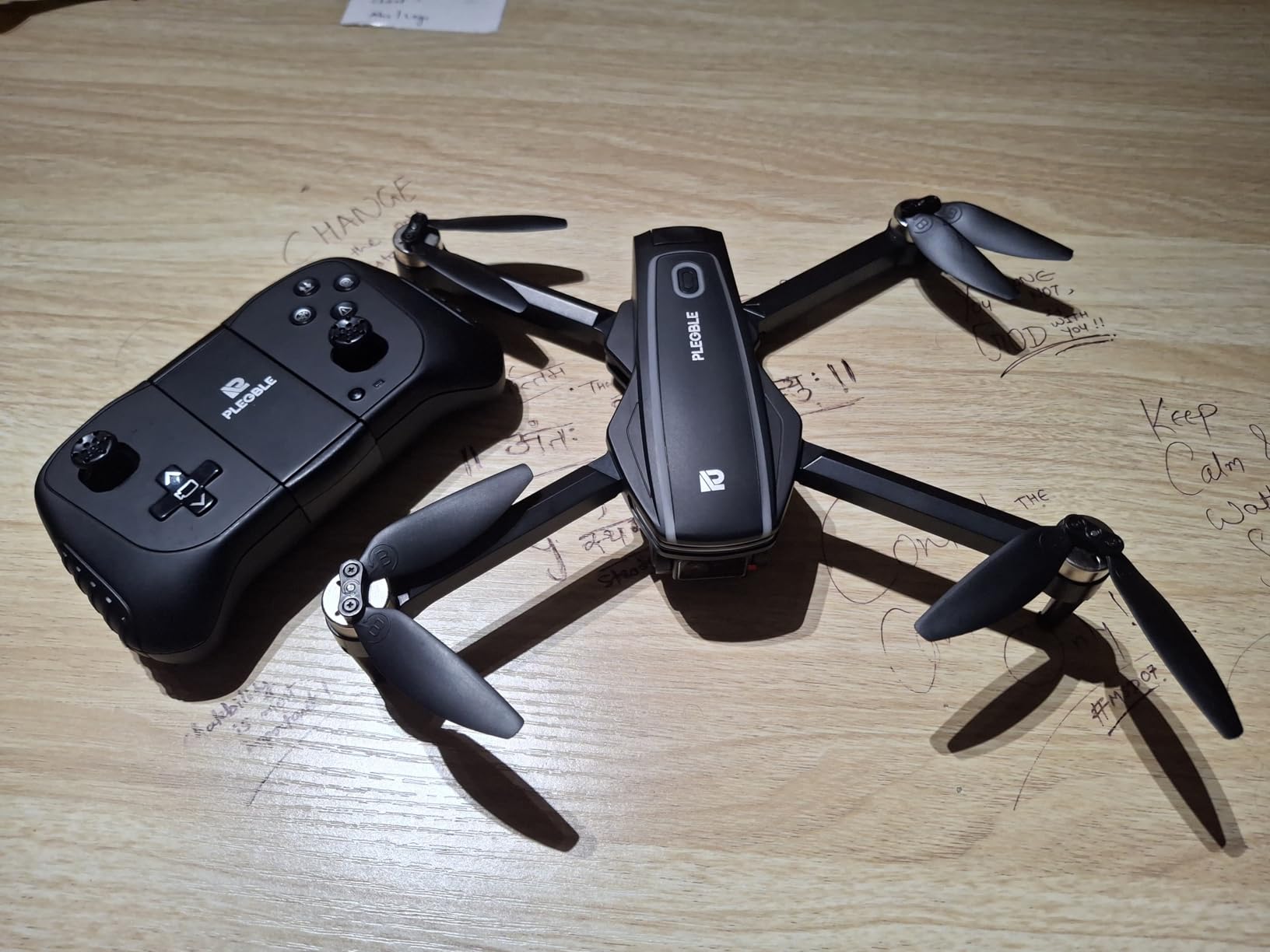 Drones with Camera for Adults 4K Brushless Motor Drone for Kids Beginners, FPV Foldable RC Quadcopter with Propeller Guards, 2 Batteries, 1500mAh, 130° Lens, WiFi, Voice Control, Gesture Photography customer photo 2