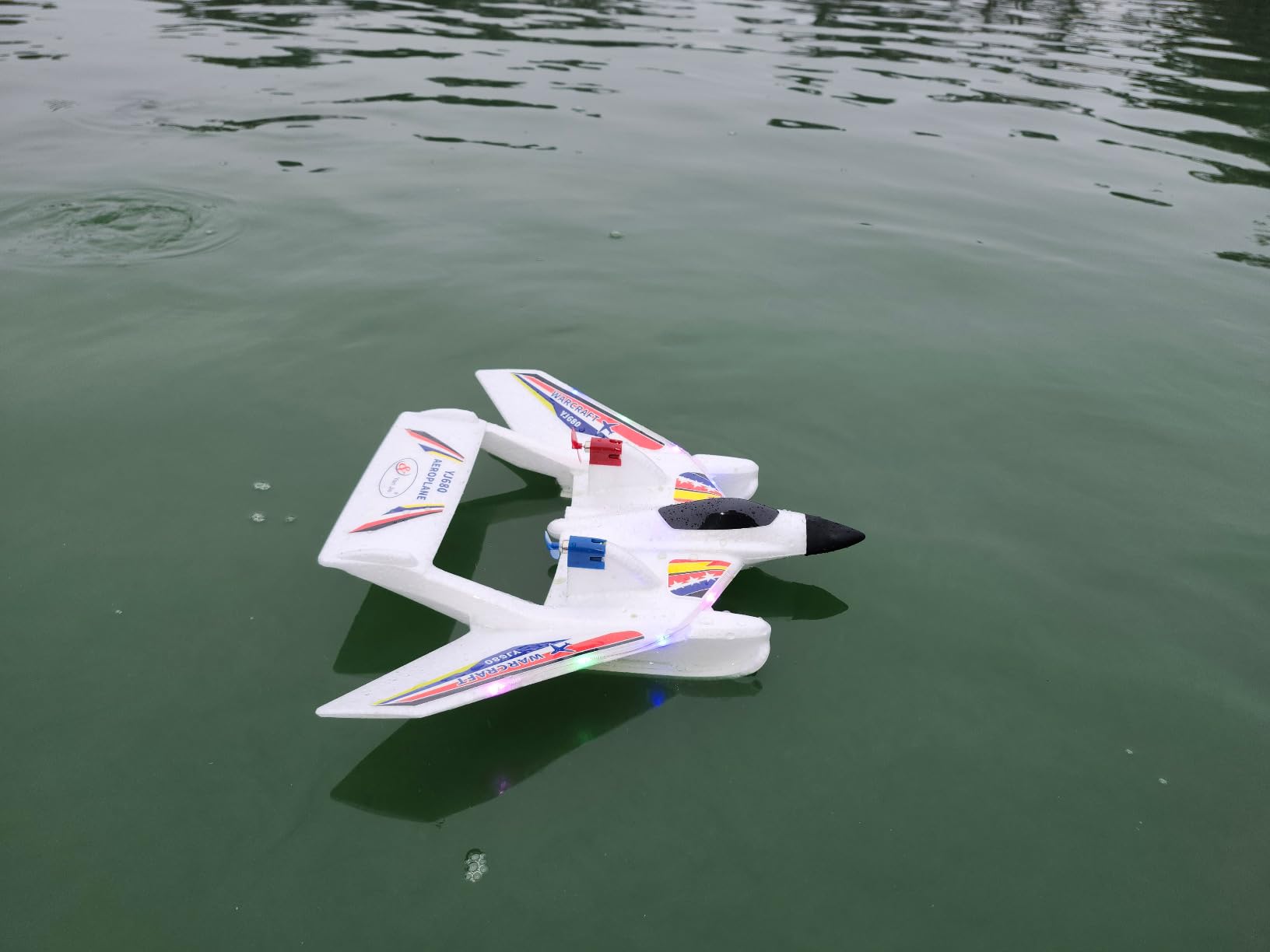 RC Plane for Water Land & Air, Remote Control Plane, Sea Airplane, 2 Channel RC Airplane Amphibious Tri-Phibian Aircraft with 2 Batteries, 2.4GHz RTF Airplane Glider for Adult Beginner customer photo 2