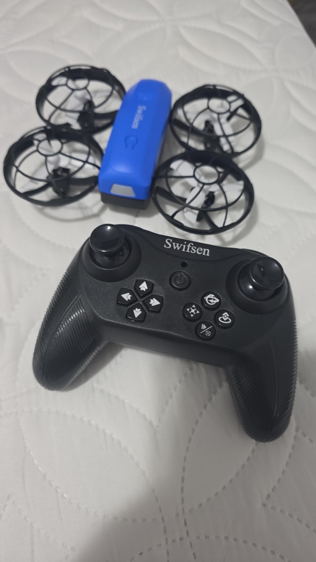 Swifsen Drones for Kids with Camera,Rc Drone Indoor Small Helicopter,Birthday Gifts for Boys and Girls Beginners Friendly,Mini Quadcopter Toy With 2 Batteries,Propeller Protect,Altitude Hold customer photo 1