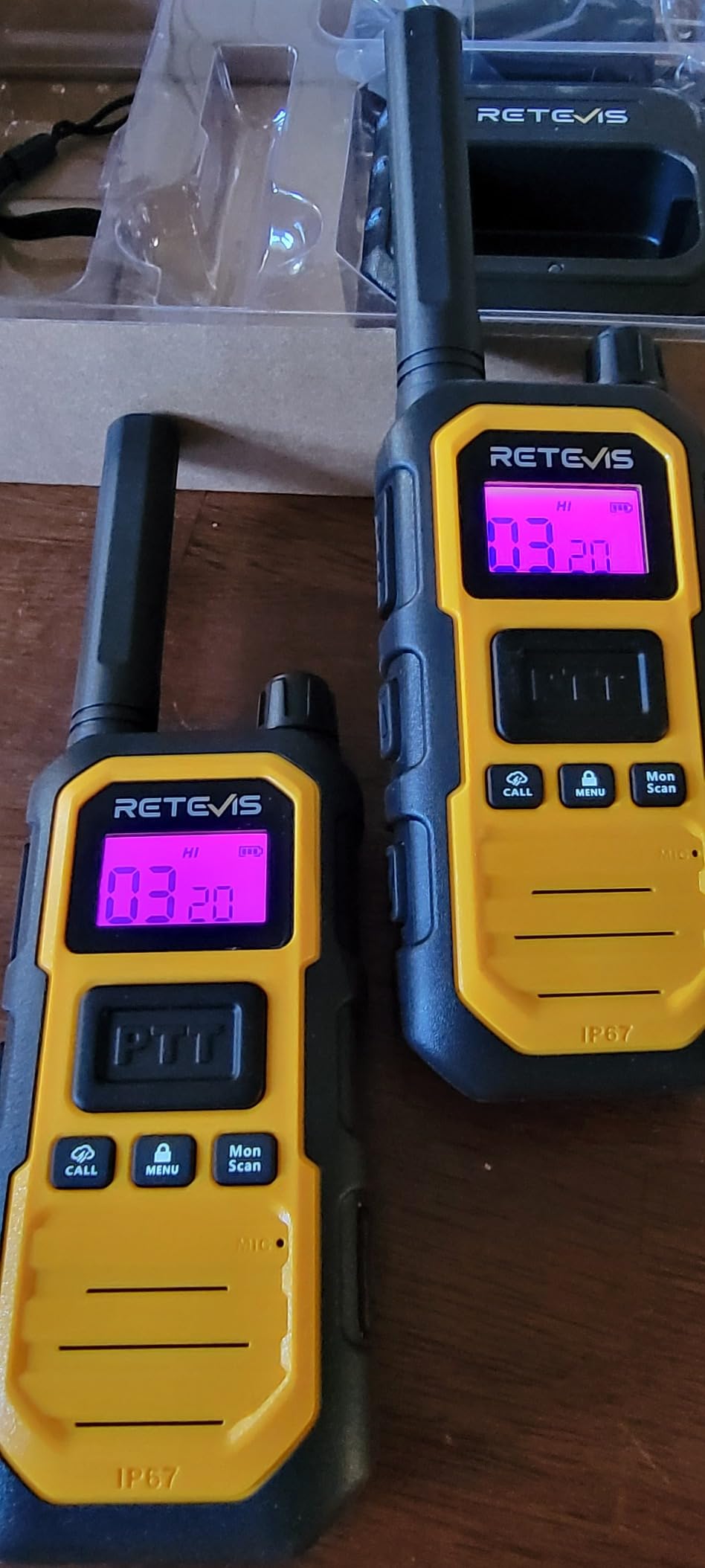 Retevis RB48PLUS GMRS Walkie Talkies Long Range, IP67 Waterproof Heavy Duty Two Way Radios, Repeater Capable, Vibration Alert, NOAA, SOS, for Hurricane Preparedness, Emergency Communication, Outdoor (2 Pack) customer photo 2