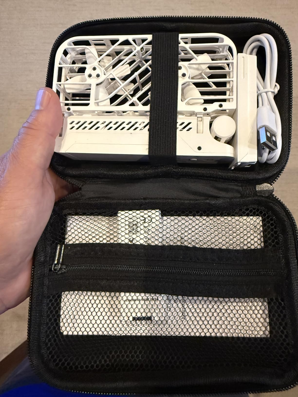 Black Hoverair X1 Camera Case - Store Drone, Charger, 2 Batteries - Smart Case with Carrying Strap customer photo 2