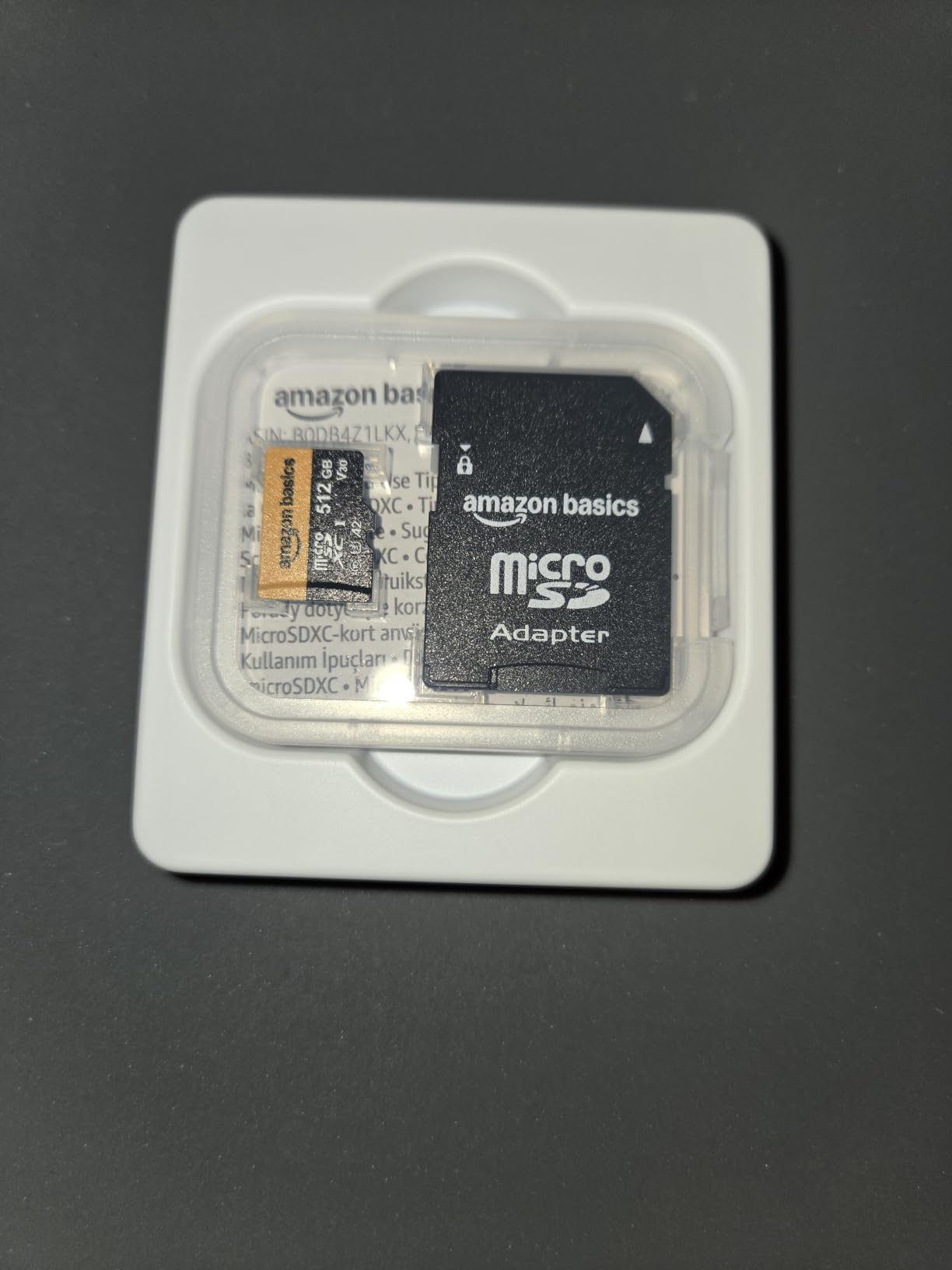 Amazon Basics 512GB microSDXC Card with Adapter for Tablets, Smartphones, Action Cameras, GoPRO, Drones, Full HD, Read Speed Up to 200MB/s, 1-Pack customer photo 1