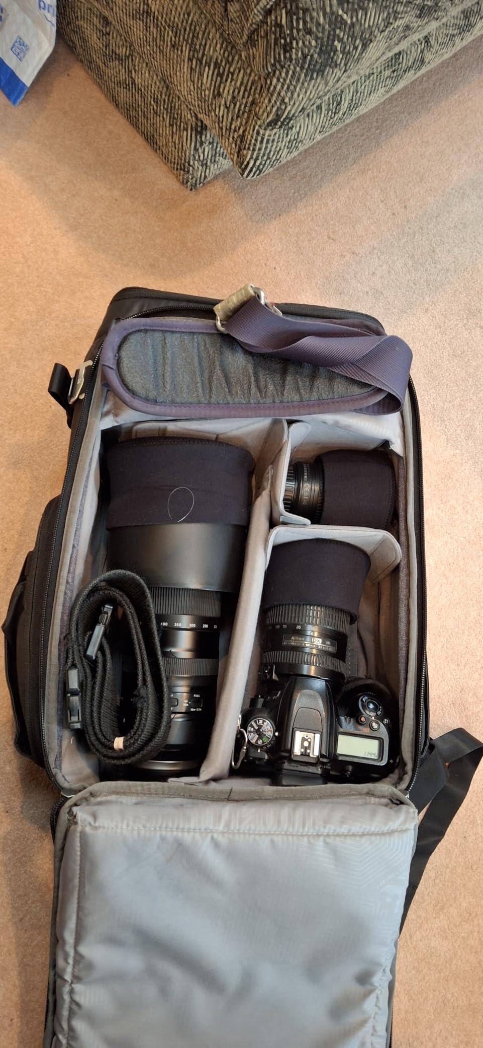 K&F CONCEPT Camera Backpack, 25L Expandable Camera Bag with Rain Cover | with Tripod Holder & 15.6in Laptop Compartment, Quick Access & Water Resistant for Canon/Nikon/Sony/DJI/DSLR Mirrorless customer photo 2