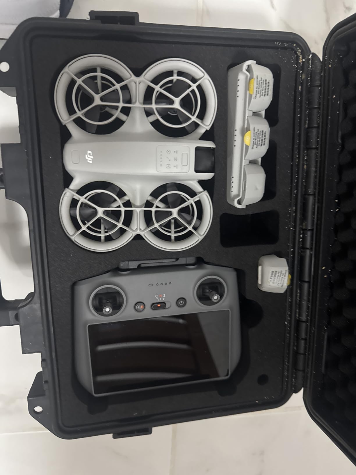 Lykus Titan N110 Waterproof Hard Case for DJI Neo 1 (NOT Neo 2), RC-N3/DJI RC 2, Support Up to 7 batteries [CASE ONLY] customer photo 1