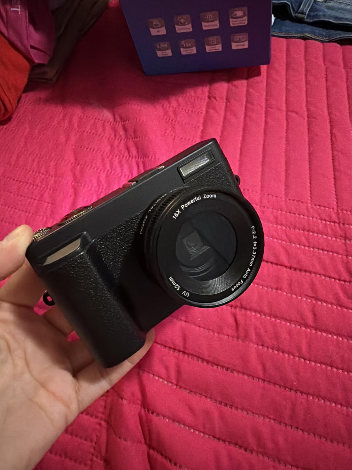 4K Digital Camera for Photography Autofocus, 2026 Latest 48MP Vlogging Camera for YouTube with SD Card, 2 Batteries, 3