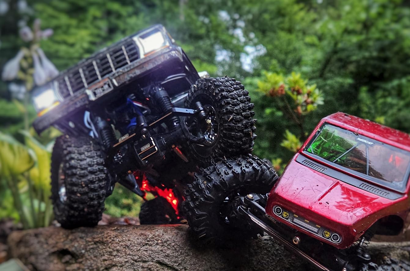 INJORA 1.0 Silicone Rubber Inserts and S5 Rock Terrain Crawler Tires for TRX4M SCX24 1/18 1/24 RC Crawler Car Upgrade customer photo 2