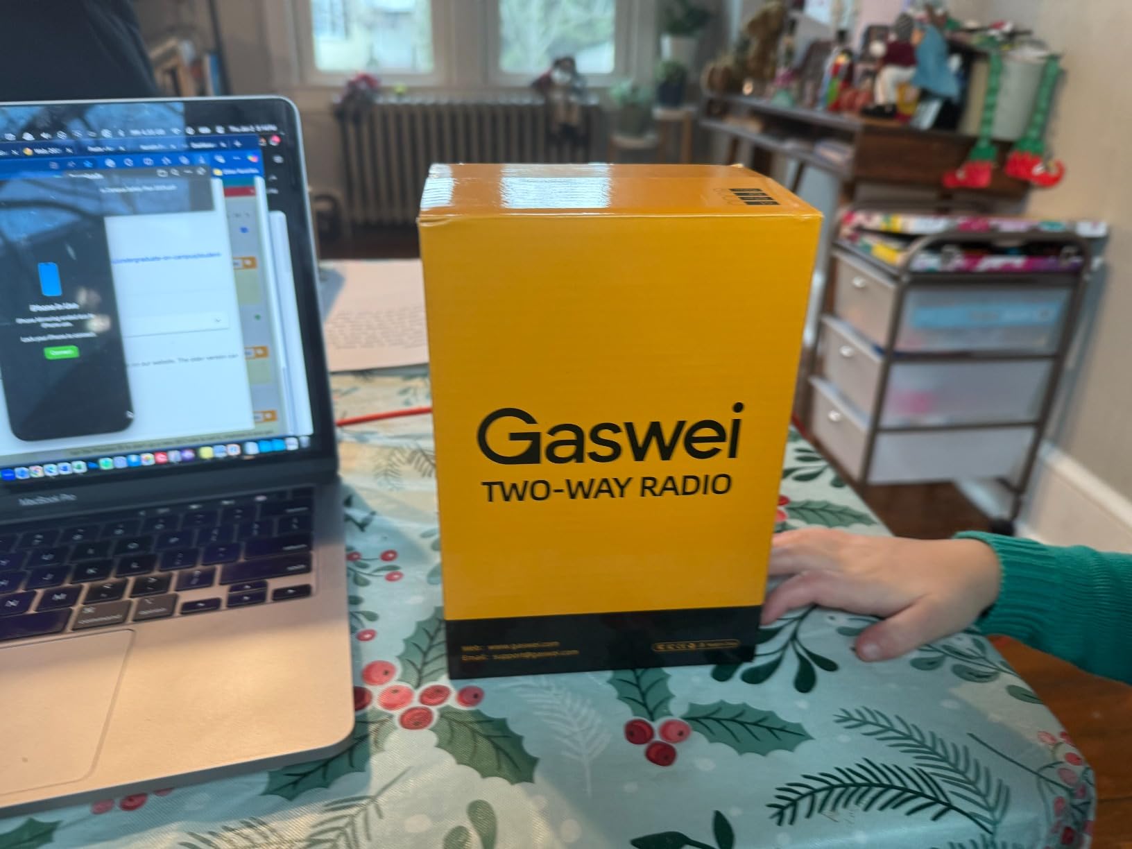 Gaswei G2pro+ IP67 Waterproof Floating Heavy Duty Walkie Talkies Long Range for Adults FRS Double PTT, FM radio, SOS, NOAA weather Rechargeable Two Way Radios 2 watts, VOX, Li-ion Battery (2 Pack - Yellow) customer photo 1