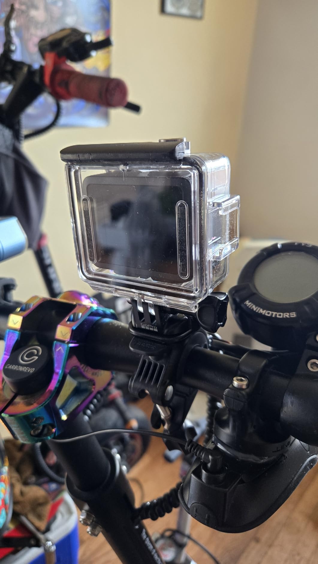 Waterproof Case for GoPro Hero 4K Compact Waterproof Action Camera, Underwater Diving 50M/164FT Protective Housing Shell for Go Pro Hero 4K Compact Action Camera with Bracket Accessories customer photo 1