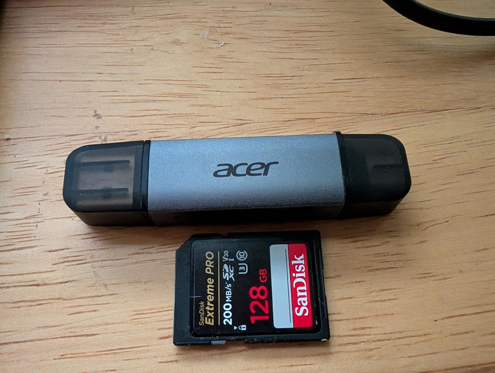 acer SD Card Reader USB C, Dual Slots USB 3.0 Type C to Micro SD Card Adapter, Memory Card Reader for MicroSD, SDHC, SDXC customer photo 1