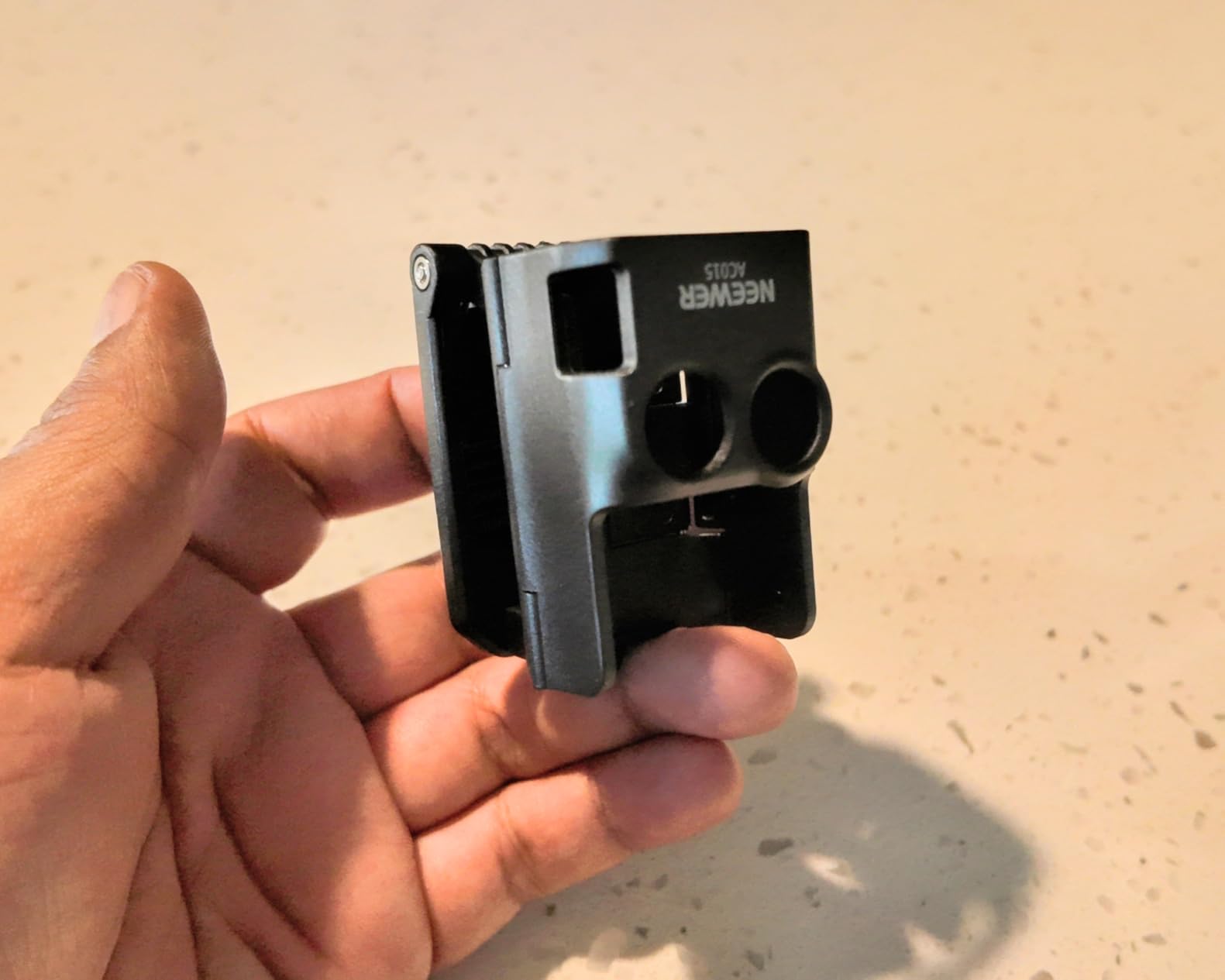 NEEWER Basics Magnetic Mount Compatible with DJI Osmo Pocket 3 Xtra Muse | 180° Adjustable, Plastic Camera Holder Stand, Multifunction Accessories Expansion Adapter for Pocket 3 Battery Grip, AC015 customer photo 2